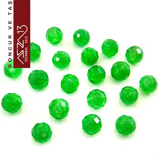 15 Adet / 8 mm Yuvarlak, Fasetli Yüzey Aventurin (Aventurin)