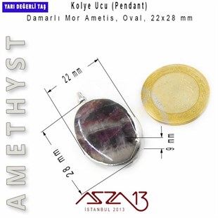 Ametis, Sıvamalı Oval Kolye Ucu / Paket İçeriği 1 Adet