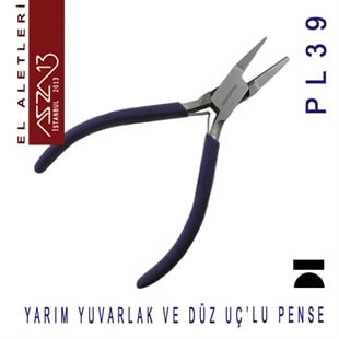 Yarım Yuvarlak ve Düz Uçlu Pense