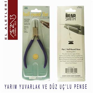 Yarım Yuvarlak ve Düz Uçlu Pense