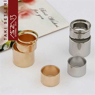 4 Parça Kombinasyonlu Platin Kaplama Tırnak Yüzük Seti