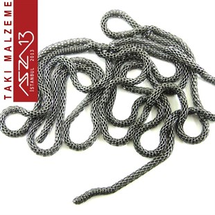 Siyah Nikel Kaplama 1,5 mm Pirinç Yuvarlak Hasır  Zincir / Paket İçeriği 1 Metre