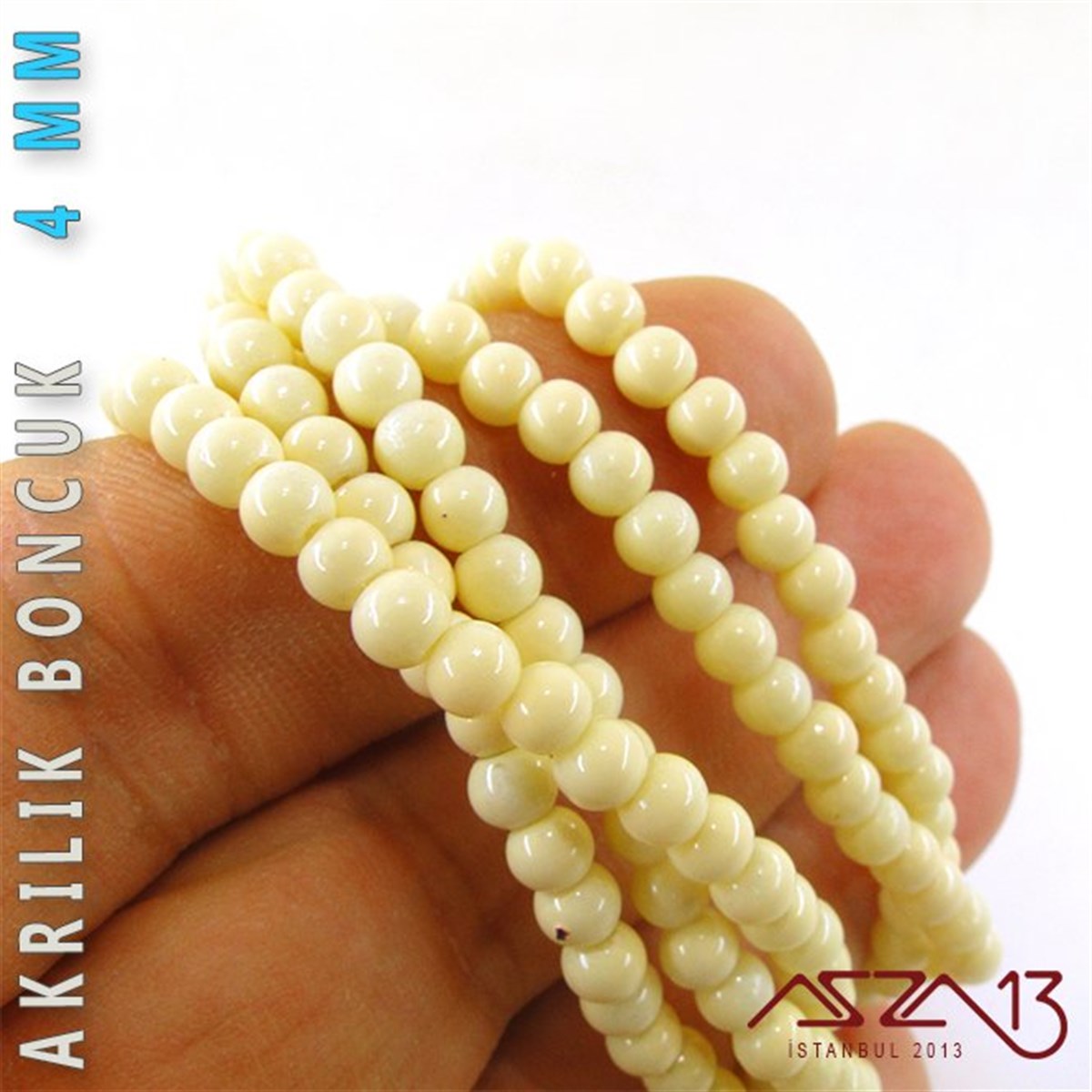 Akrilik BoncukBONCUK ve TAŞMarkasız230 Adet 4 mm Siyah Renk Opak Parlak Akrilik Boncuk (22 Gr)