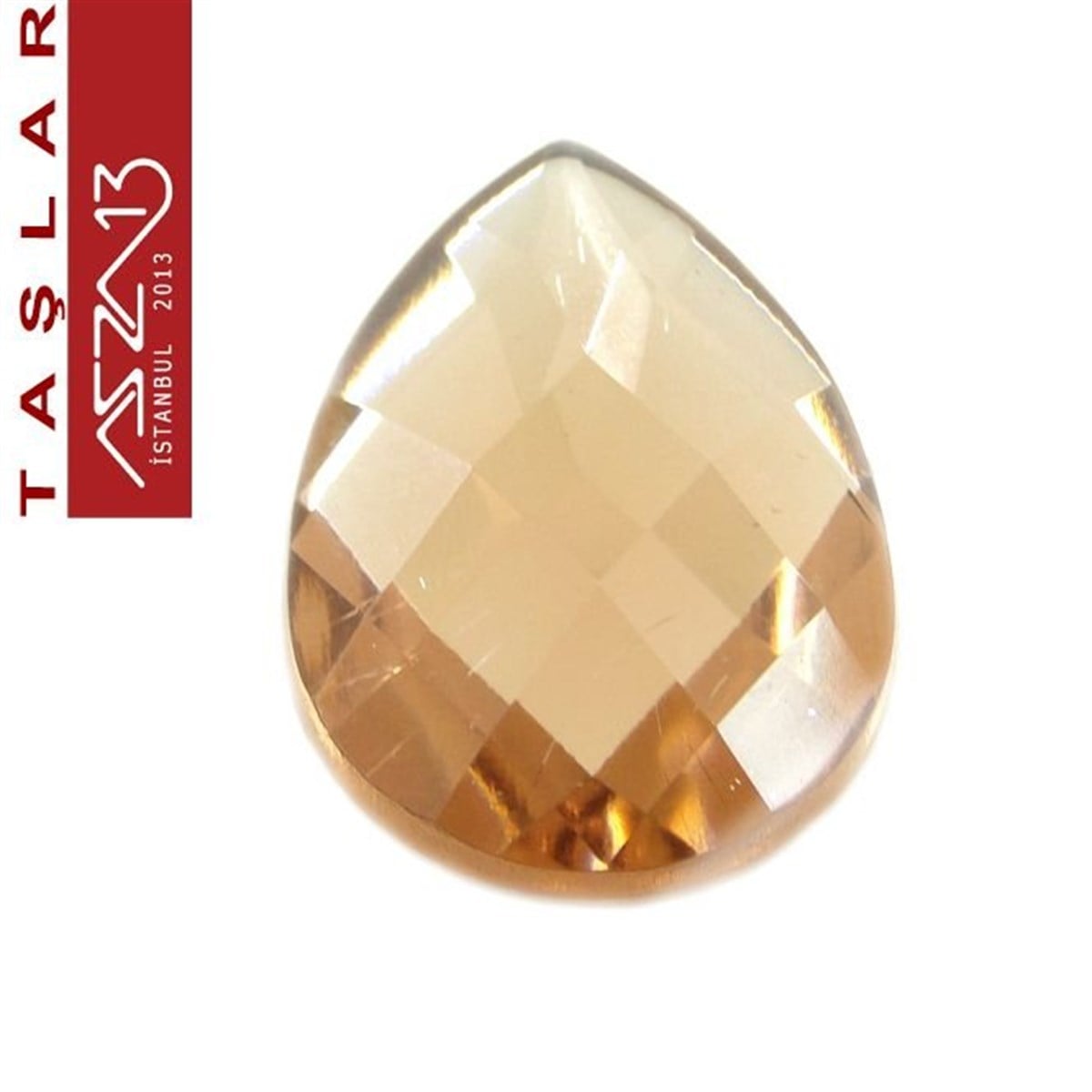 AKRİLİK TAŞKaboşon ve CameoMarkasız5 Adet 20x30 mm Açık Kahve Renk Damla Akrilik Taş (9,6 gr)