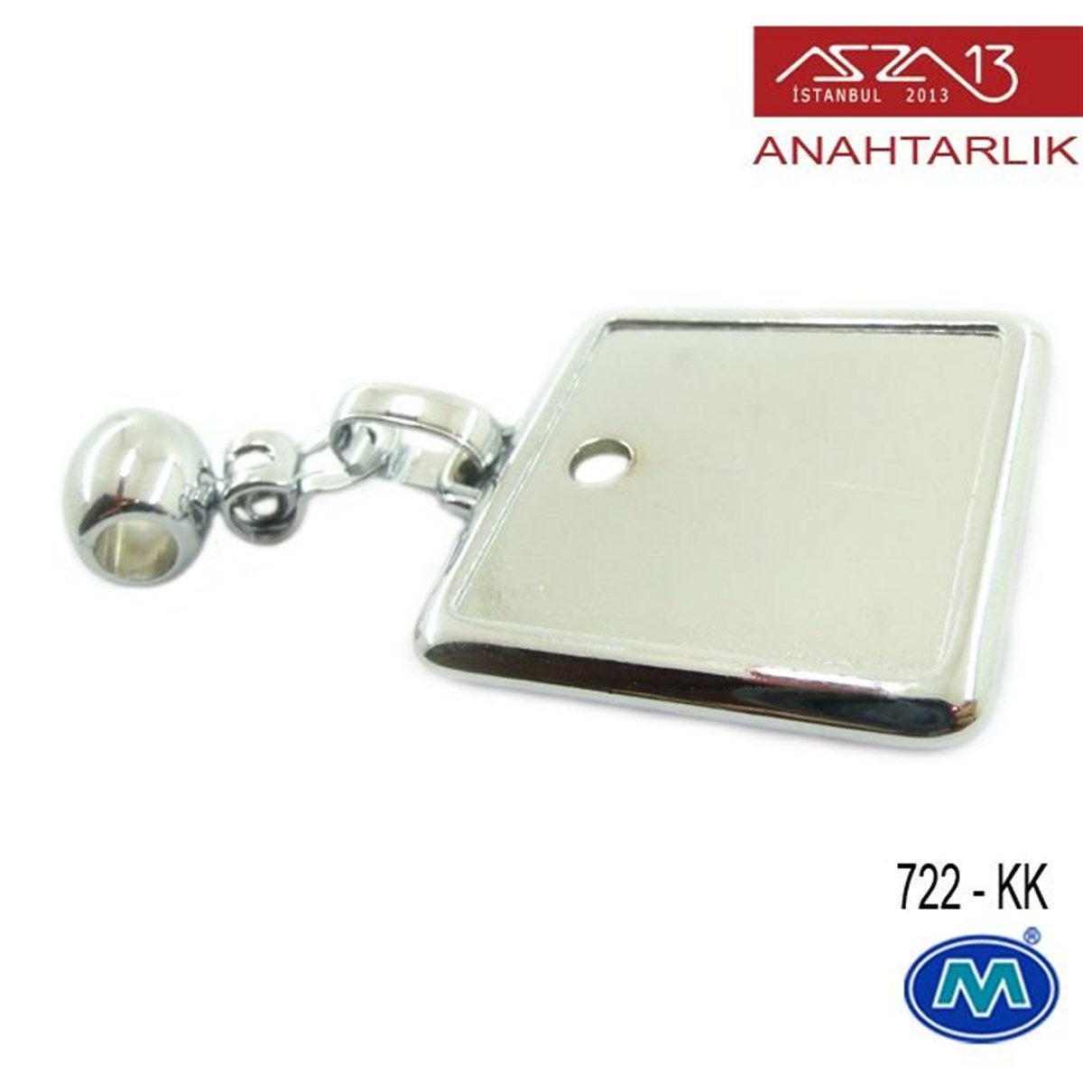 AnahtarlıkDİĞER ÜRÜNLERModül ReklamcılıkKlip'siz Metalik Krom Kare (32x65 mm) Çift Taraflı Boş Yuvalı Anahtarlık (722-KK)
