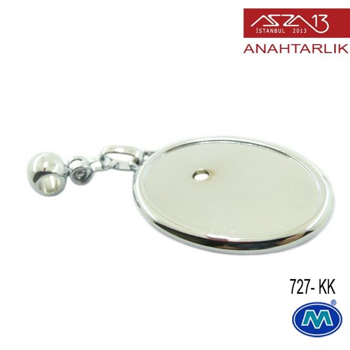 AnahtarlıkDİĞER ÜRÜNLERModül ReklamcılıkKlip'siz Metalik Krom Oval (35x78 mm) Çift Taraflı Boş Yuvalı Anahtarlık (727-KK)