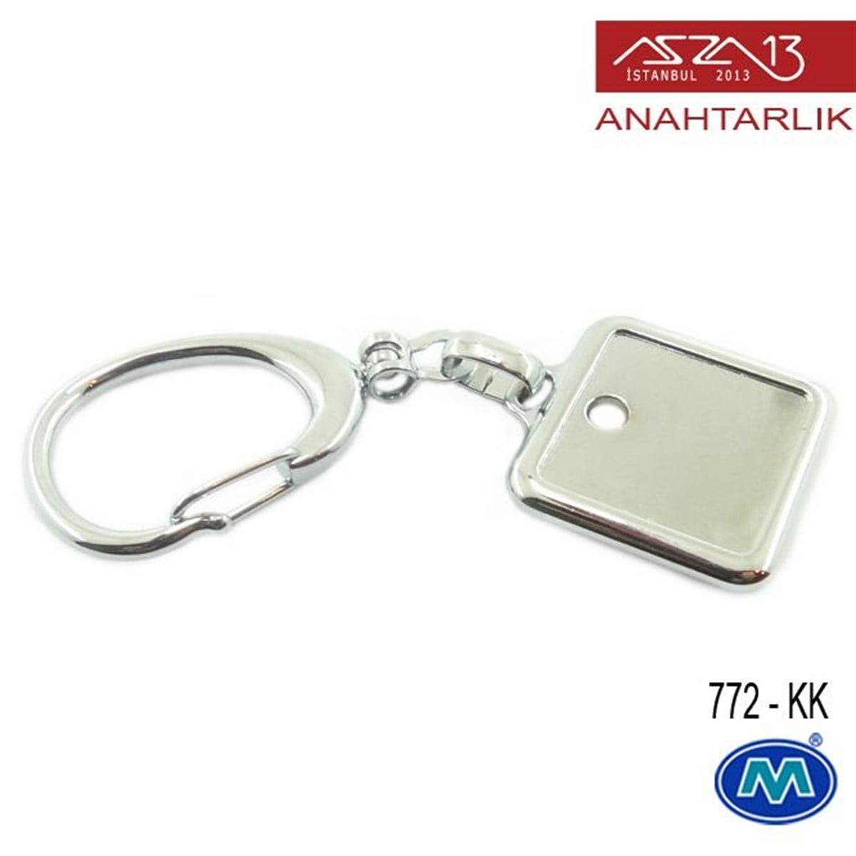 AnahtarlıkDİĞER ÜRÜNLERModül ReklamcılıkMetalik Krom Kare (28x95 mm) Çift Taraflı Boş Yuvalı Anahtarlık (772-KK)
