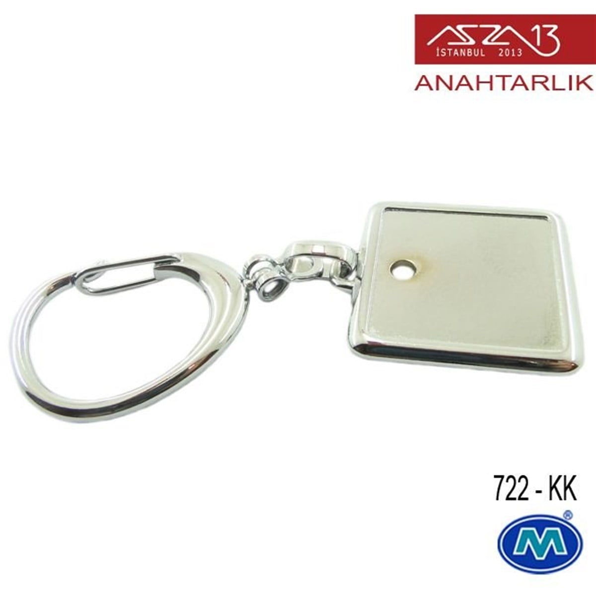 AnahtarlıkDİĞER ÜRÜNLERModül ReklamcılıkMetalik Krom Kare (32x89 mm) Çift Taraflı Boş Yuvalı Anahtarlık (722-KK)