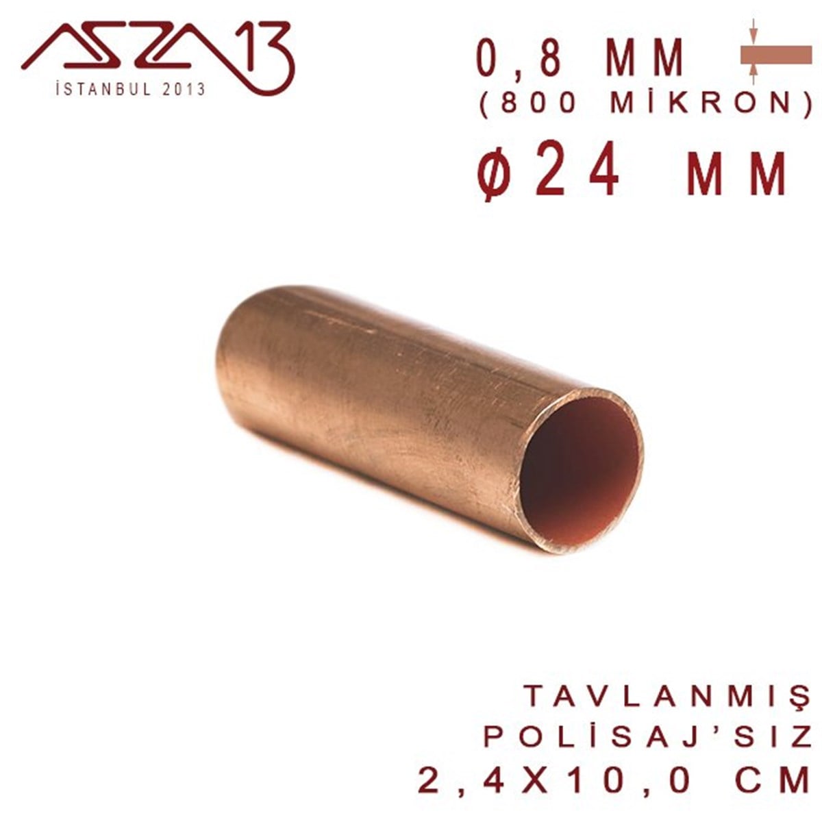 Bakır Boru HalkaMETALMarkasızBakır Boru (24 mm x 100 mm)