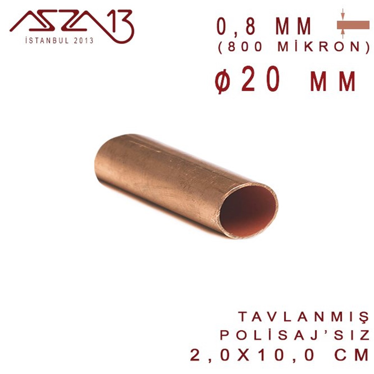 Bakır Boru HalkaMETALMarkasızBakır Boru (20 mm x 100 mm)