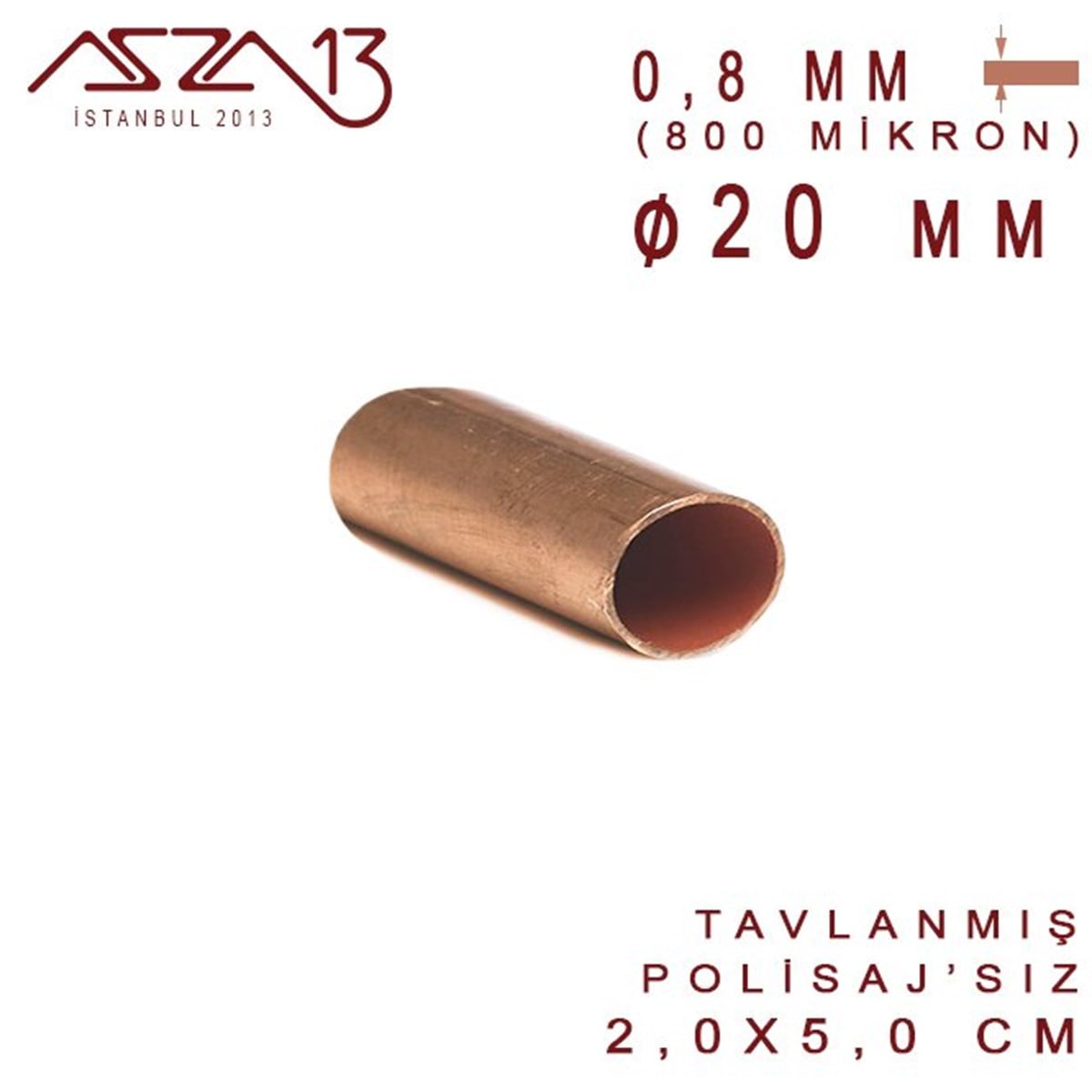 Bakır Boru HalkaMETALMarkasızBakır Boru (20 mm x 50 mm)
