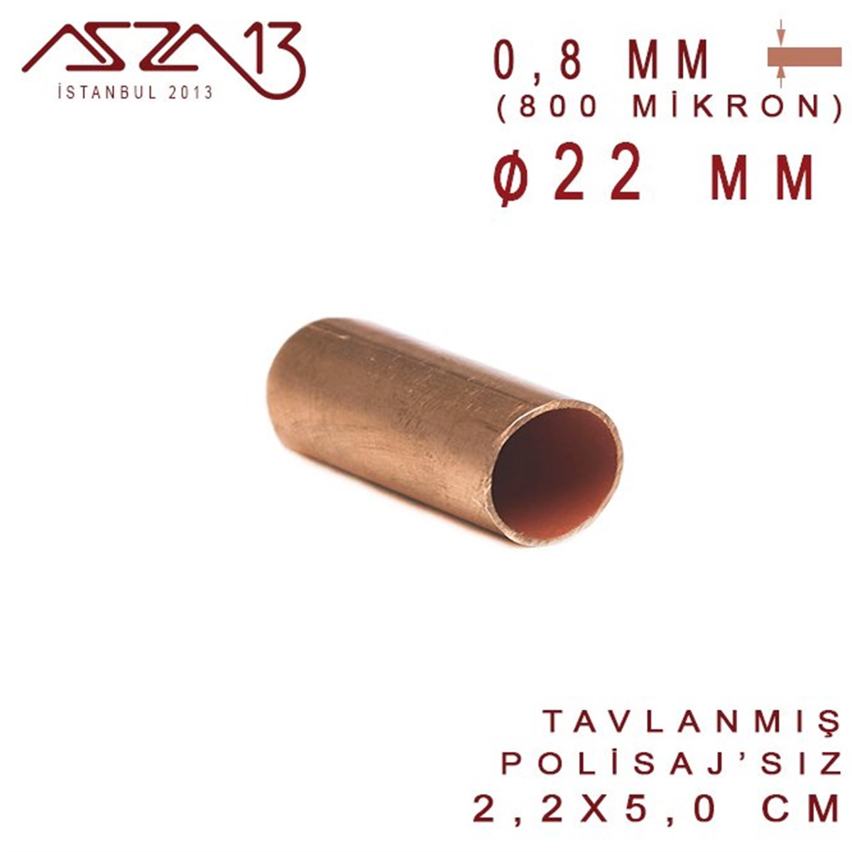 Bakır Boru HalkaMETALMarkasızBakır Boru (22 mm x 50 mm)