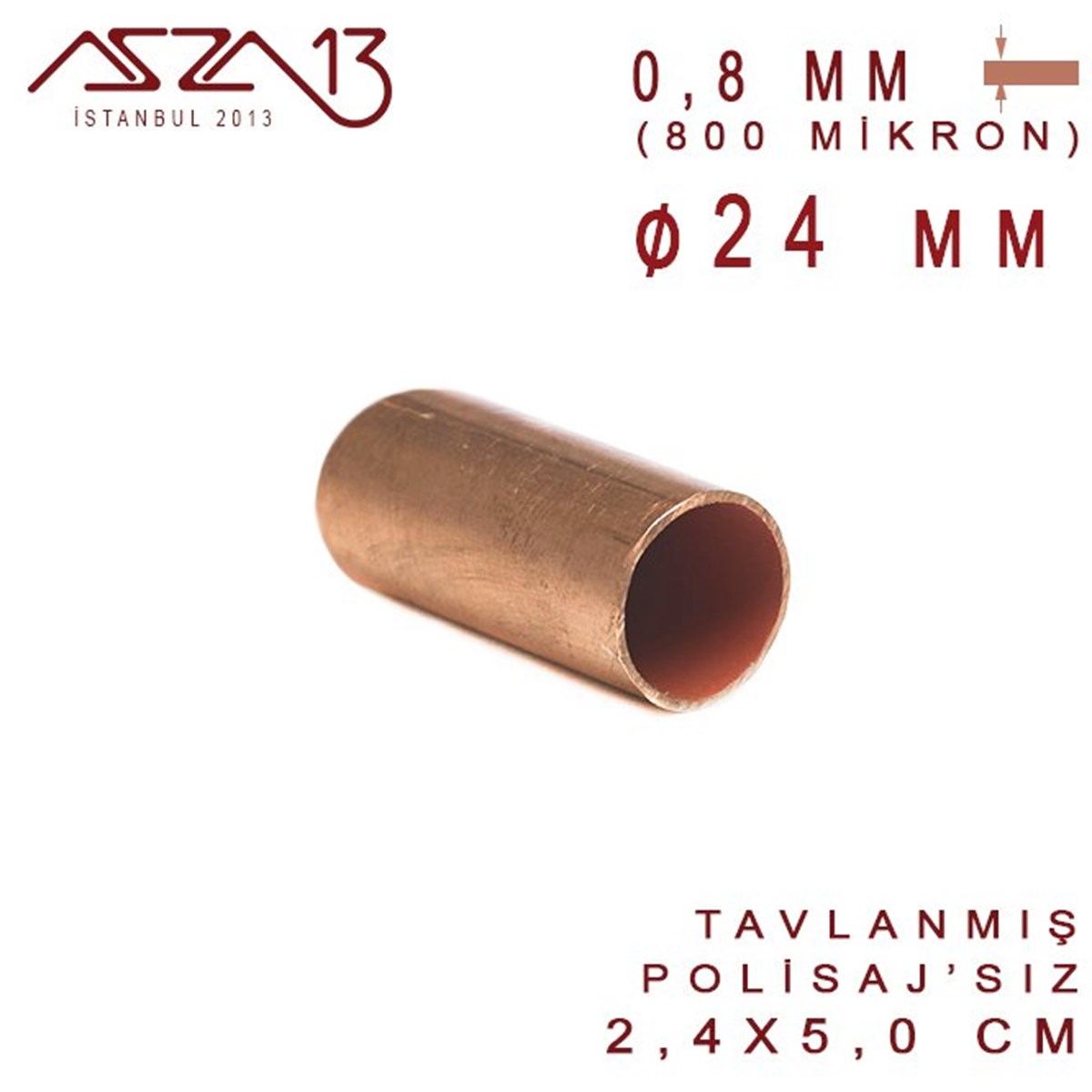 Bakır Boru HalkaMETALMarkasızBakır Boru (24 mm x 50 mm)