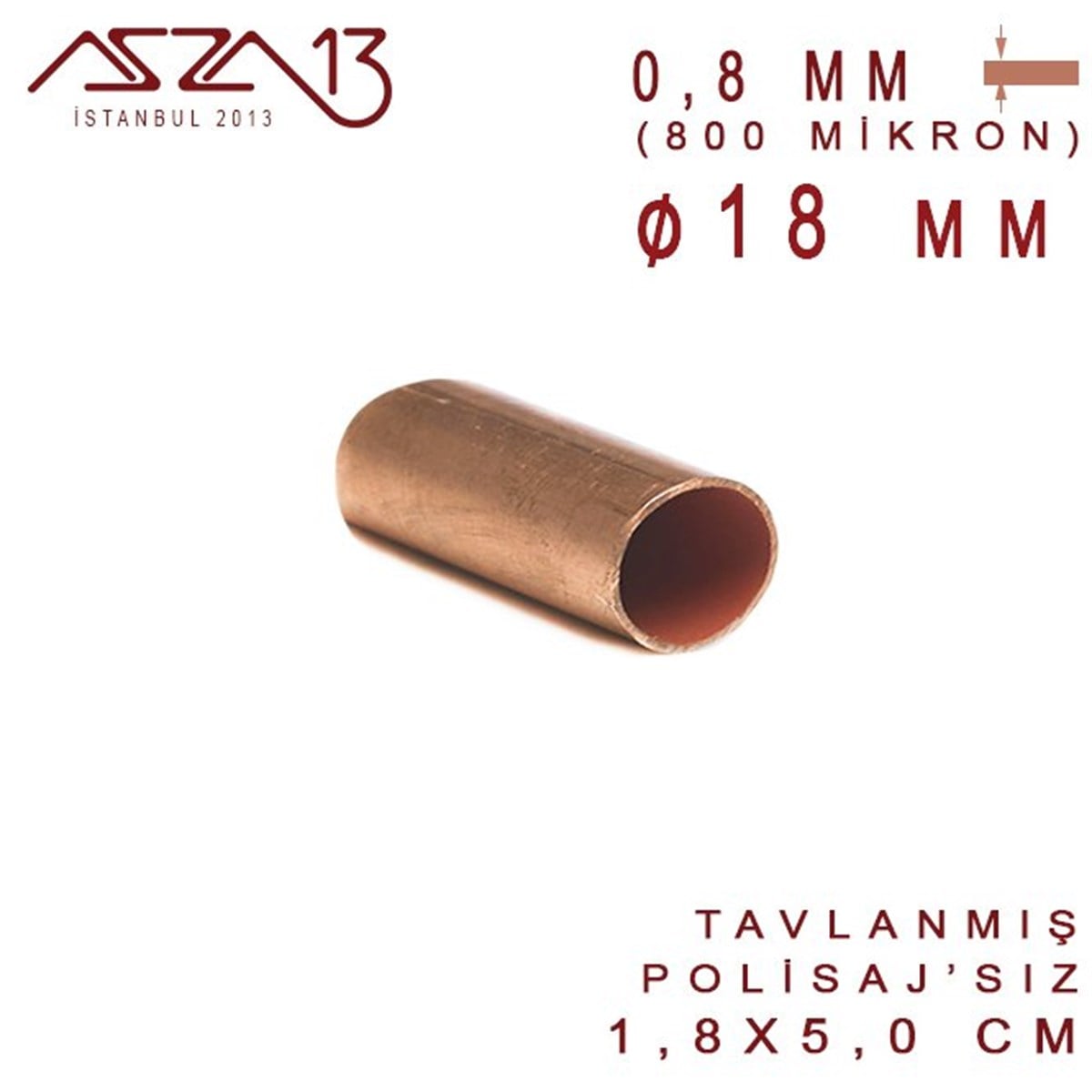 Bakır Boru HalkaMETALMarkasızBakır Boru (18 mm x 50 mm)