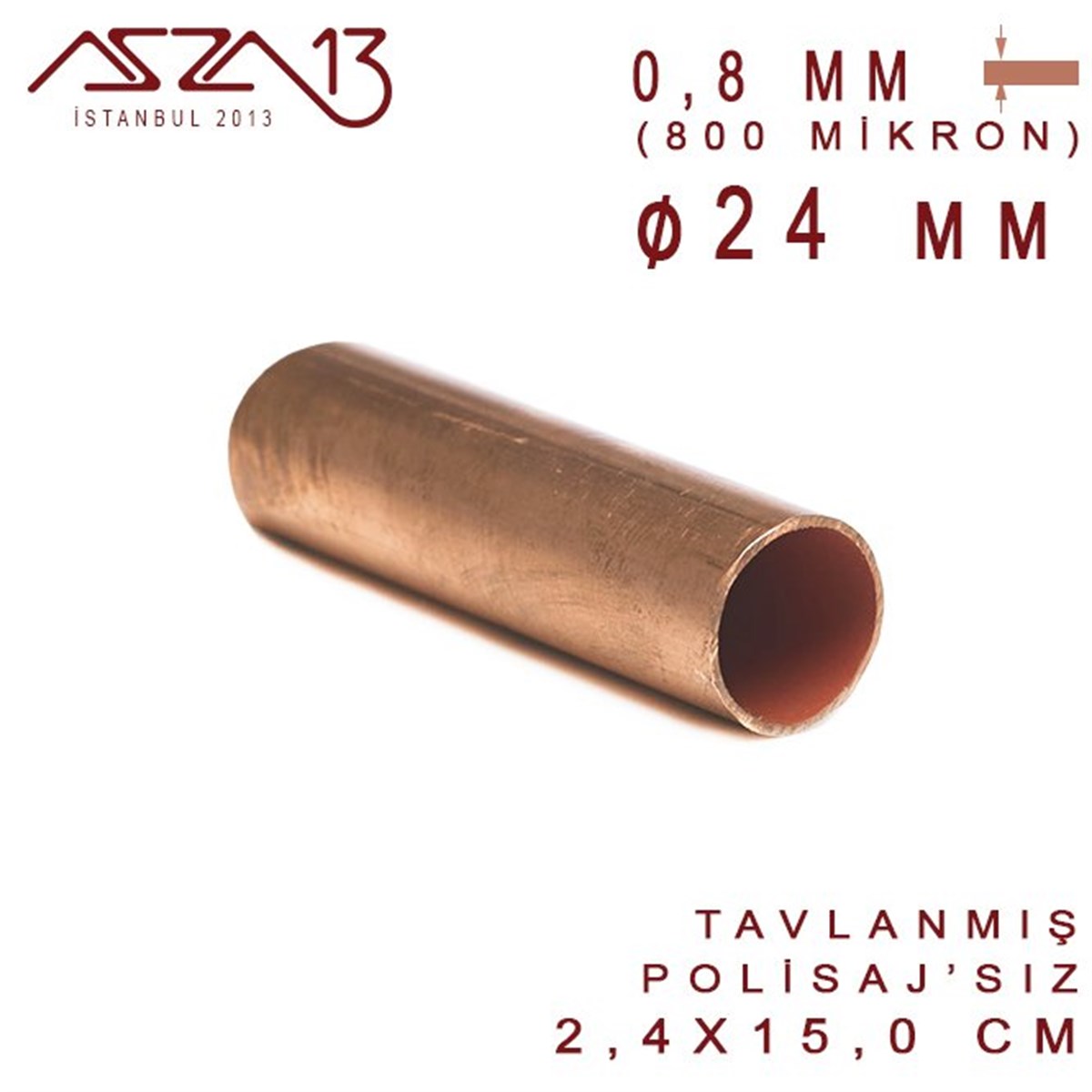 Bakır Boru HalkaMETALMarkasızBakır Boru (24 mm x 150 mm)