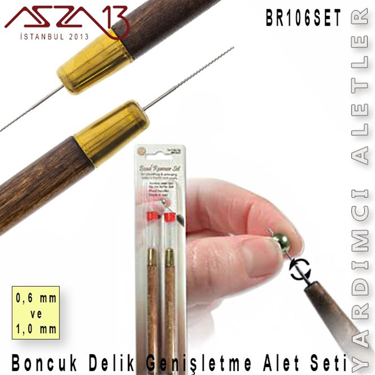 Biz, Şiş, Tığ, Delici AletALET, ARAÇ ve GEREÇBeadSmithBoncuk Deliği Genişletme Alet Seti 0,6 ve 1,0 mm