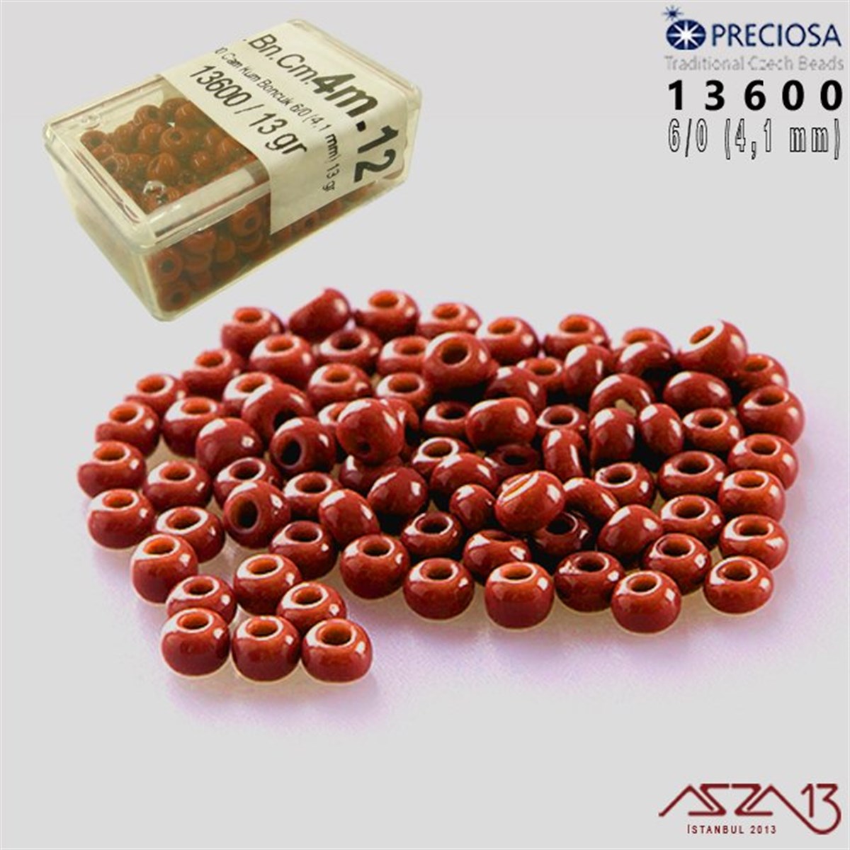 Cam Kum BoncukBONCUK ve TAŞMarkasız13600 Cam Kum Boncuk 6/0 (4.1 mm) 13 gr