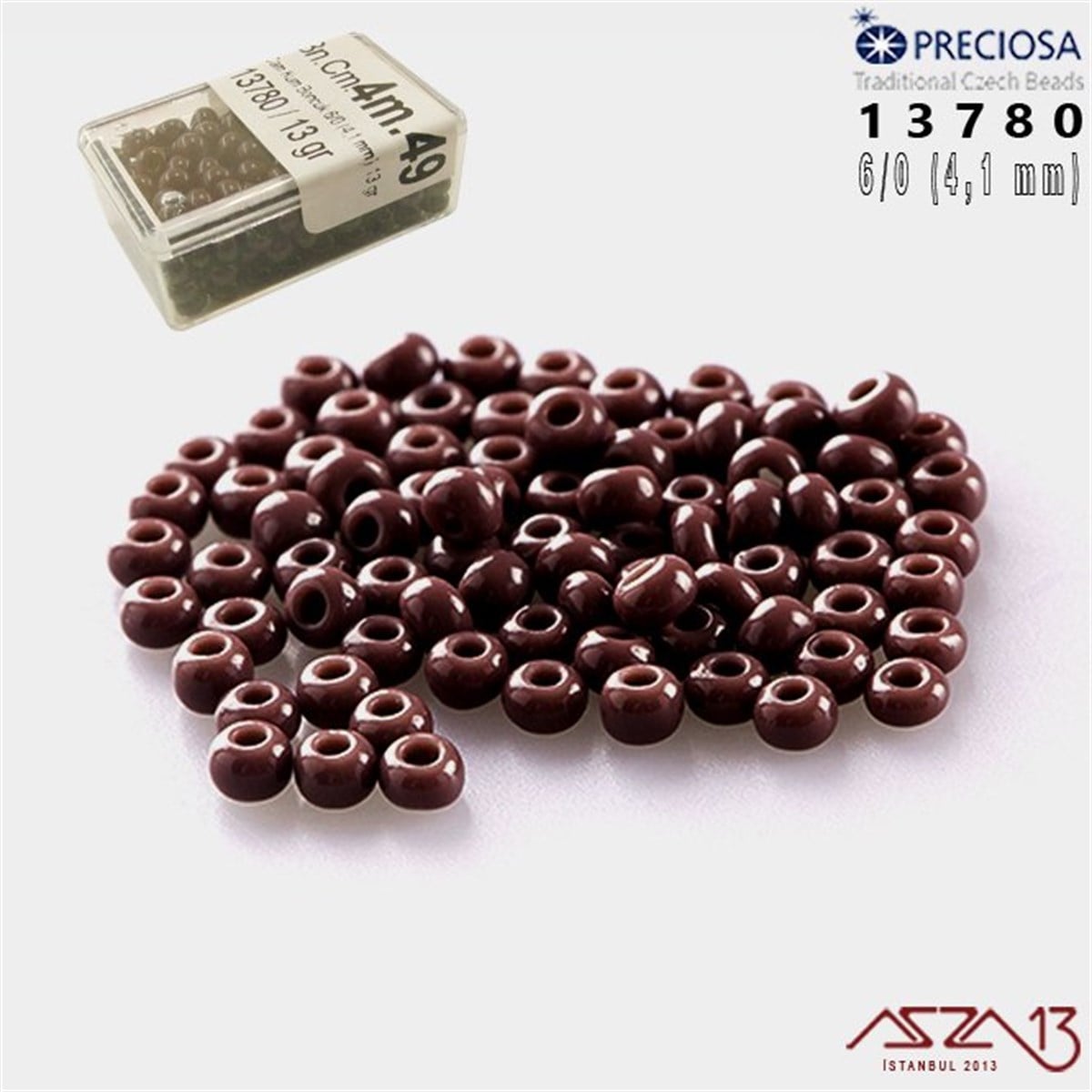 Cam Kum BoncukBONCUK ve TAŞMarkasız13780 Cam Kum Boncuk 6/0 (4.1 mm) 13 gr