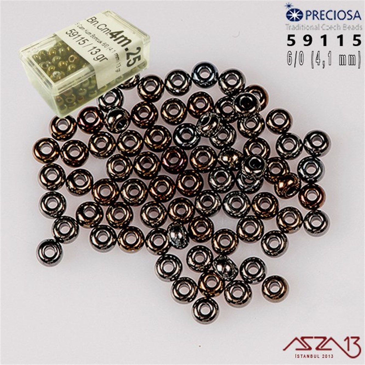 Cam Kum BoncukBONCUK ve TAŞMarkasız59115 Cam Kum Boncuk 6/0 (4.1 mm) 13 gr