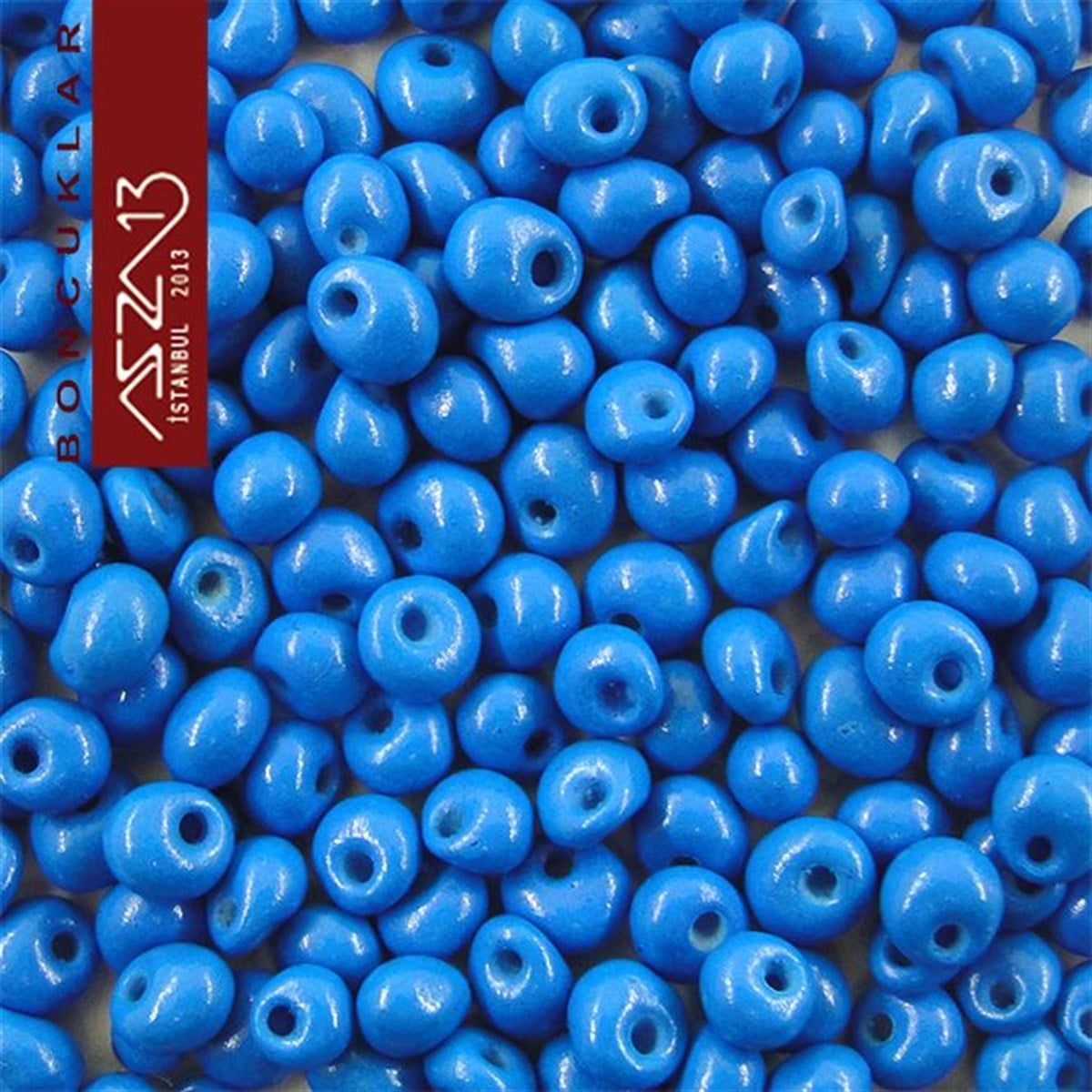Cam Kum BoncukBONCUK ve TAŞPreciosa5/0 Damla (Drop), Okyanus Mavi, Kum Cam Boncuk / 20 gr