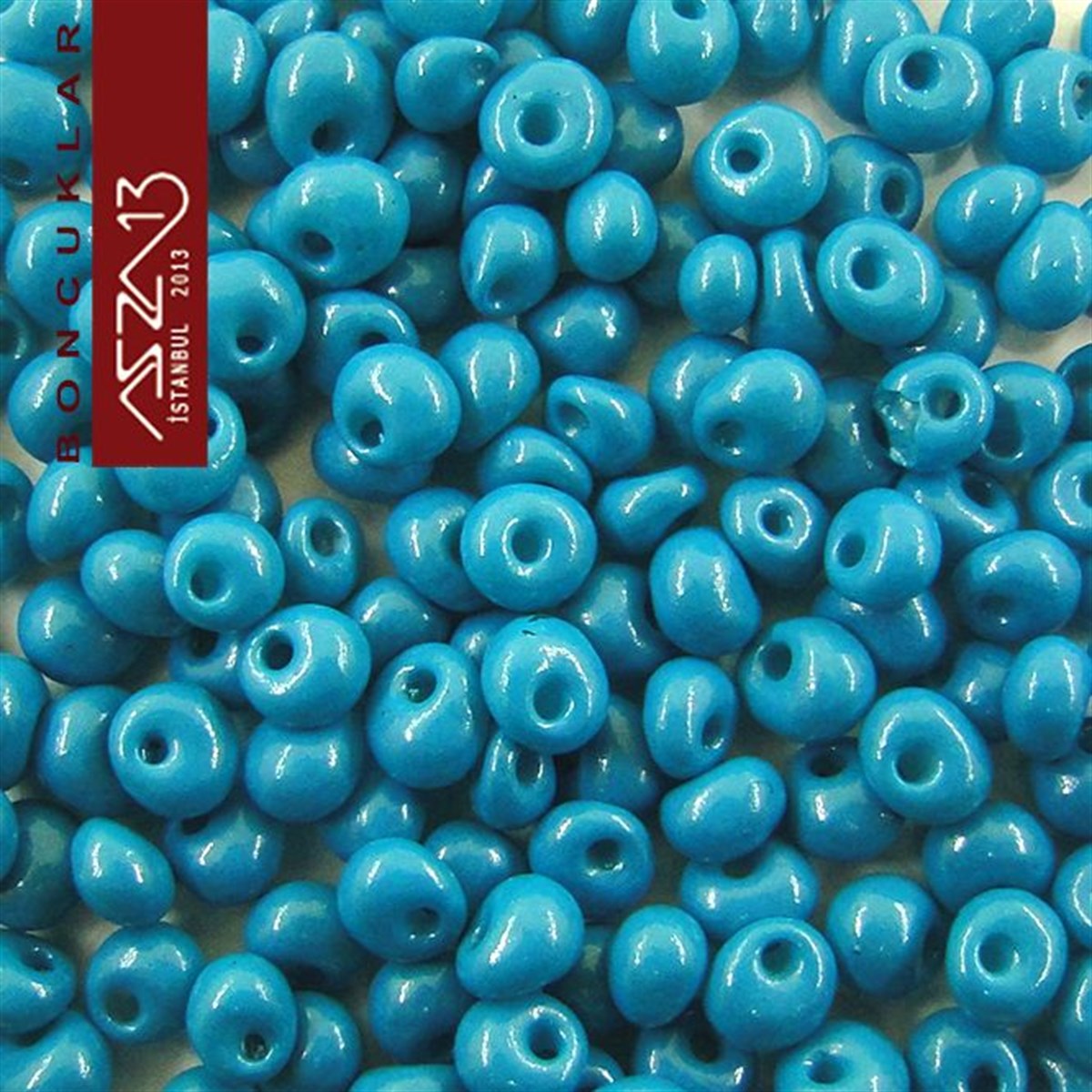 Cam Kum BoncukBONCUK ve TAŞPreciosa5/0 Damla (Drop), Küf Mavisi, Kum Cam Boncuk / 20 gr