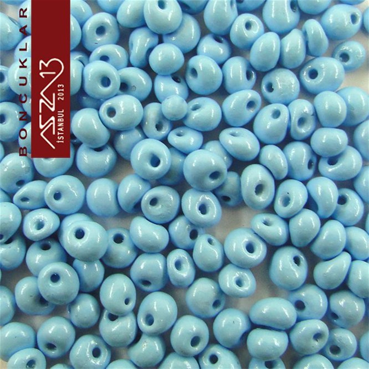 Cam Kum BoncukBONCUK ve TAŞPreciosa5/0 Damla (Drop), Bebek Mavisi, Kum Cam Boncuk / 20 gr
