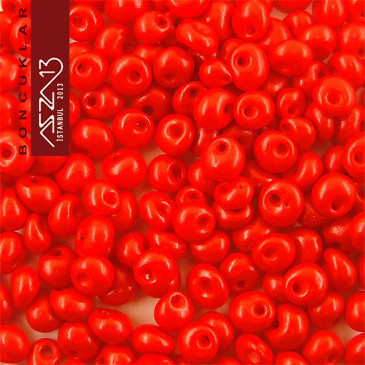 Cam Kum BoncukBONCUK ve TAŞPreciosa5/0 Damla (Drop), Kırmızı, Kum Cam Boncuk / 20 gr