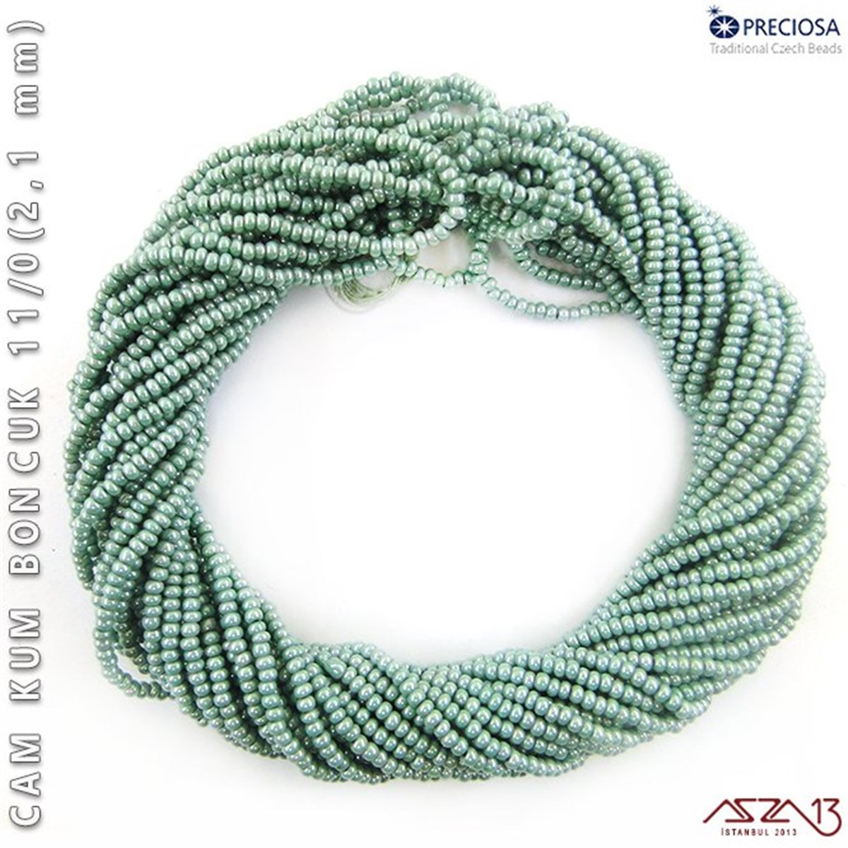 Cam Kum BoncukBONCUK ve TAŞPreciosaİpek İncili Çağla Cam Kum Boncuk 11/0 (2,1 mm) 40 gr
