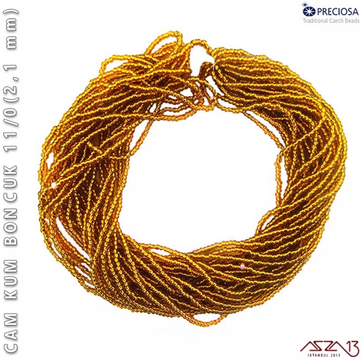 Cam Kum BoncukBONCUK ve TAŞPreciosaMetalik Bronz Cam Kum Boncuk 11/0 (2,1 mm) 40 gr
