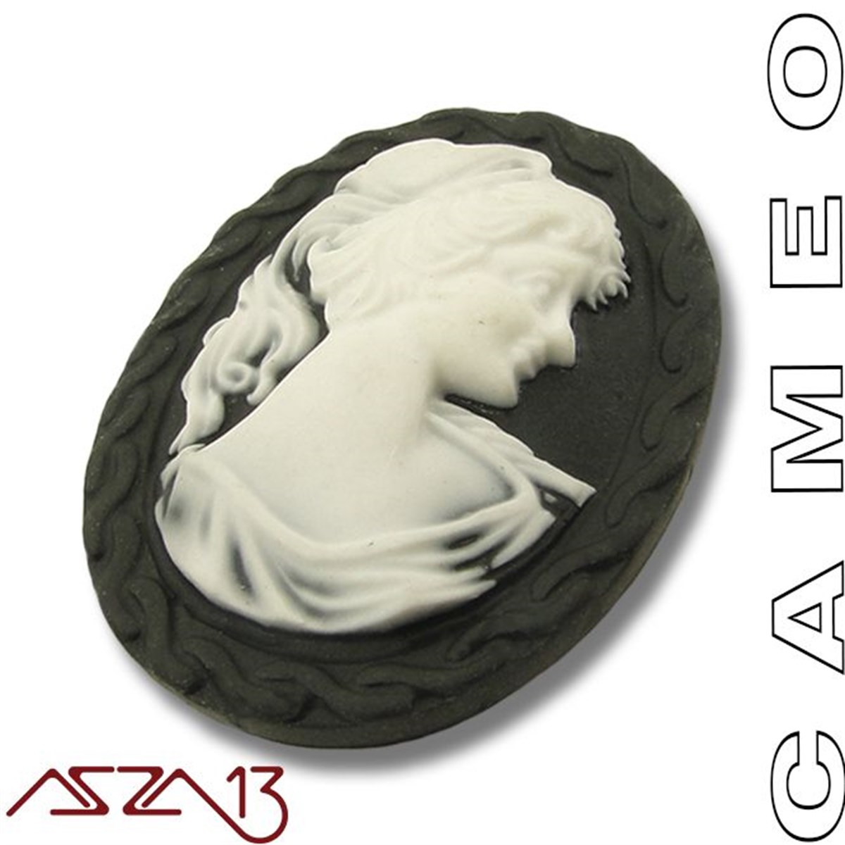 CameoBONCUK ve TAŞMarkasızSiyah Cameo 32x40 mm / Paket İçeriği 1 Adet