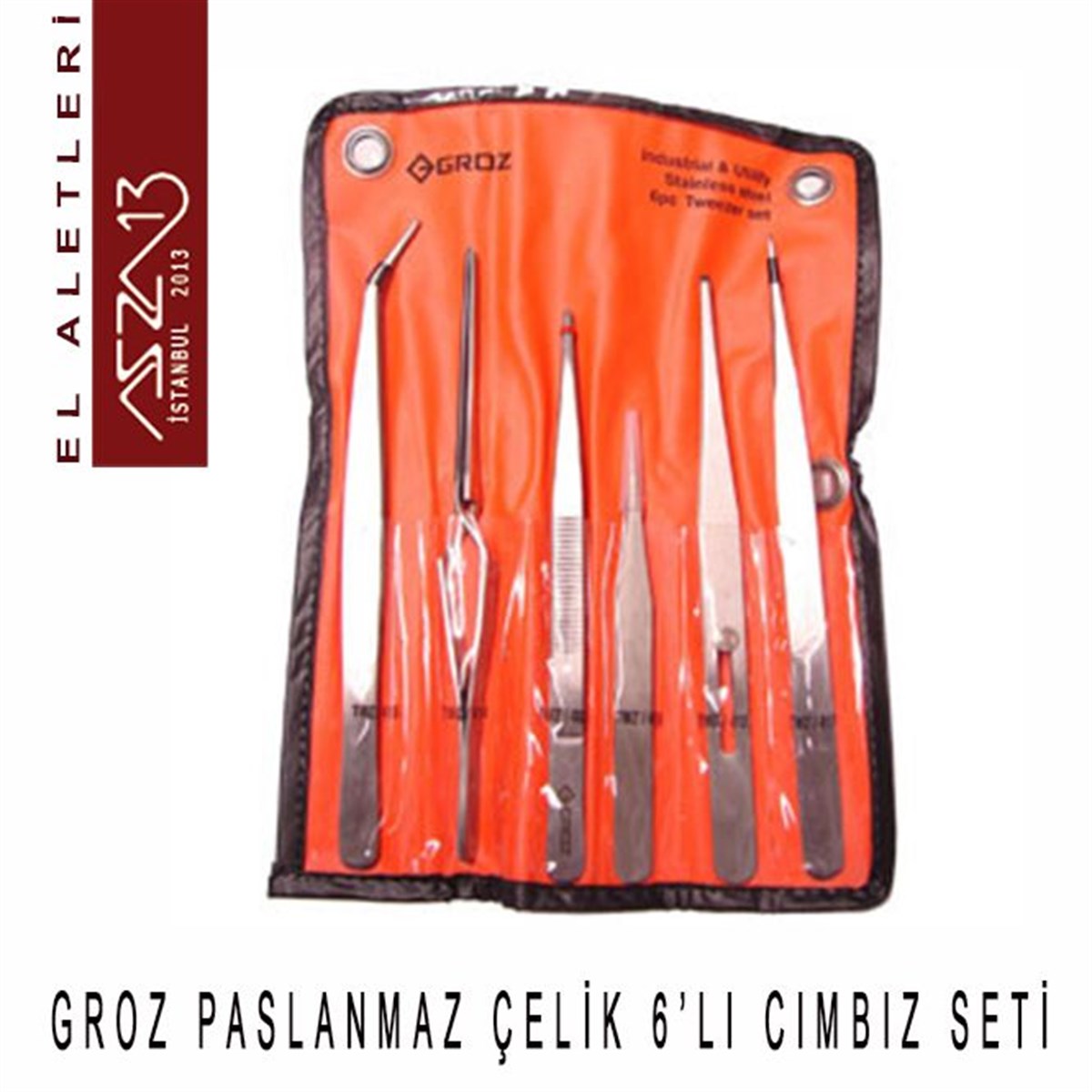 Cımbız SetiALET, ARAÇ ve GEREÇGrozGroz 6'lı Cımbız Seti