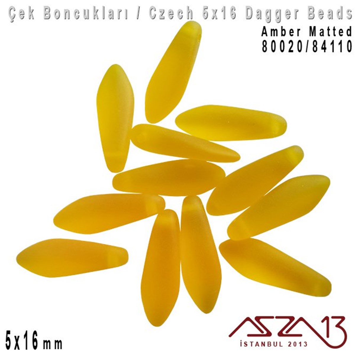 Dagger BoncukÇek BoncuklarıMarkasızDagger Boncuk - 5x16 mm - 80020*84110 / 12 Adet