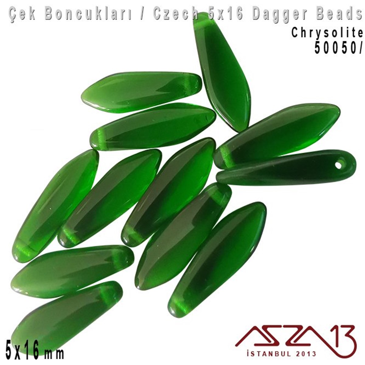 Dagger BoncukÇek BoncuklarıMarkasızDagger Boncuk - 5x16 mm - 50050* / 12 Adet