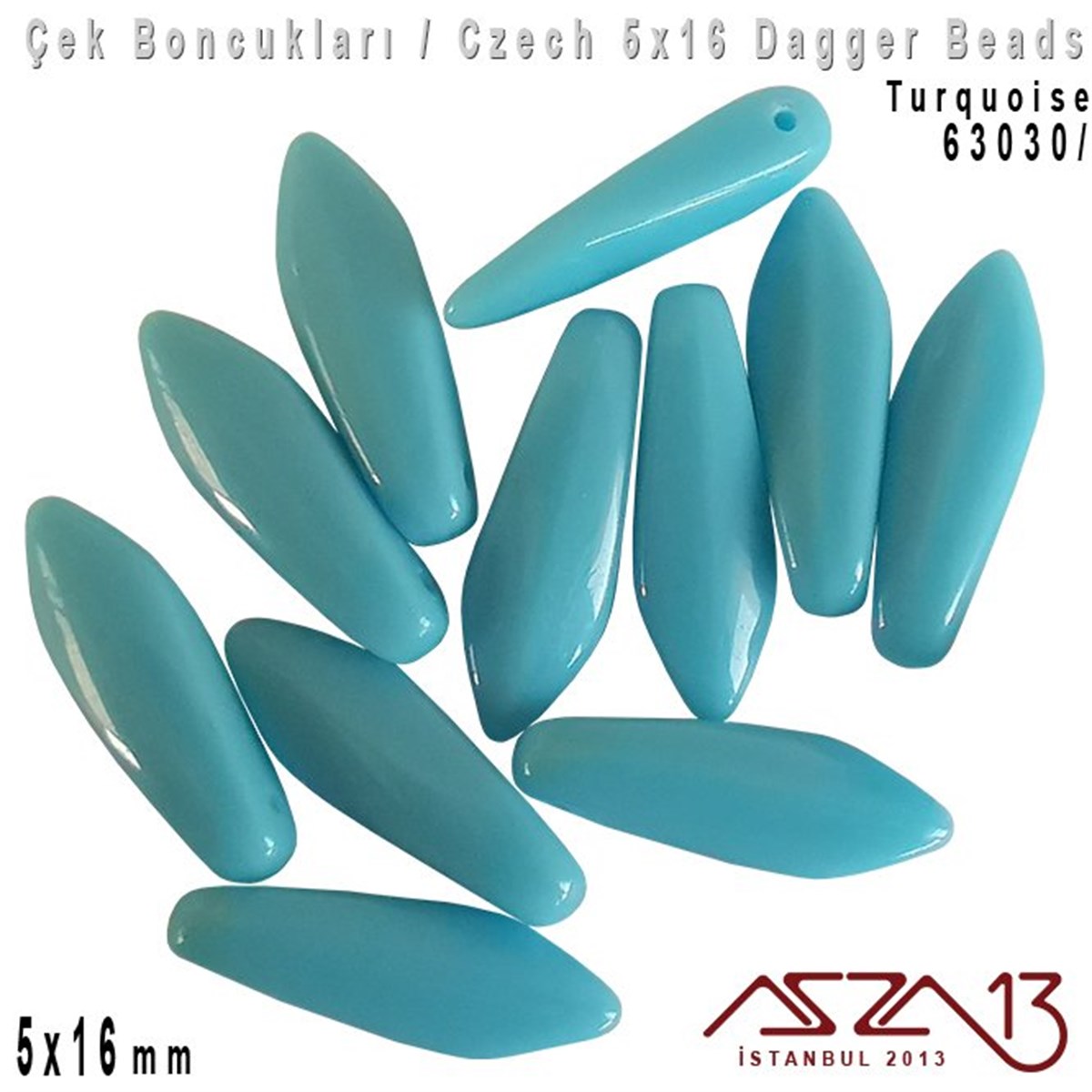 Dagger BoncukÇek BoncuklarıMarkasızDagger Boncuk - 5x16 mm - 63030* / 12 Adet