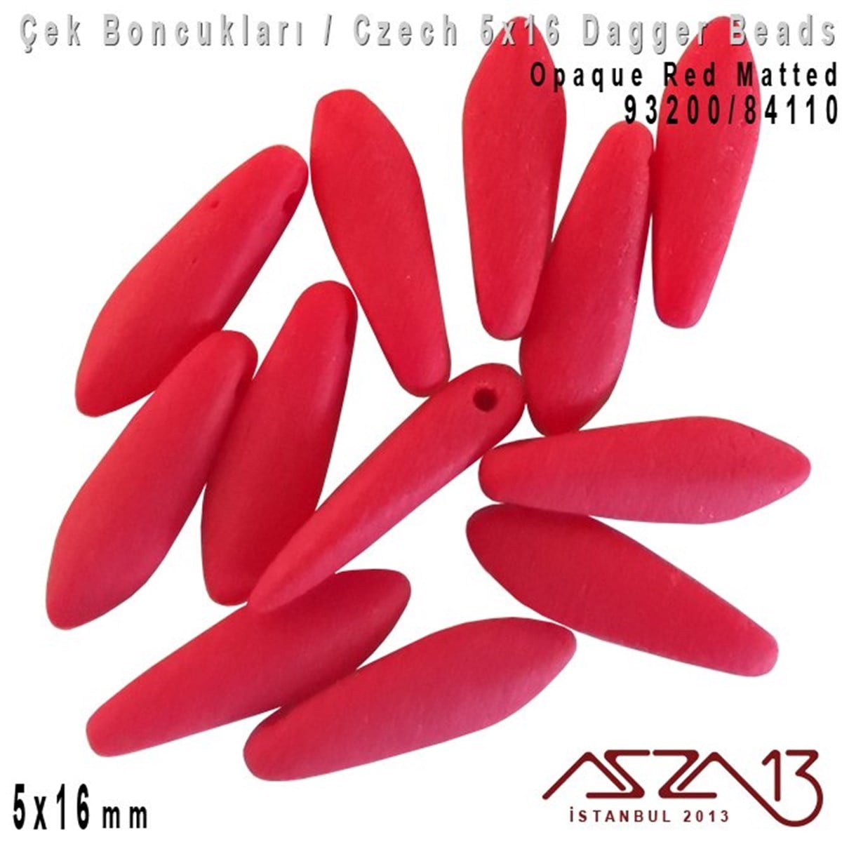 Dagger BoncukÇek BoncuklarıMarkasızDagger Boncuk - 5x16 mm - 93200*84110 / 12 Adet