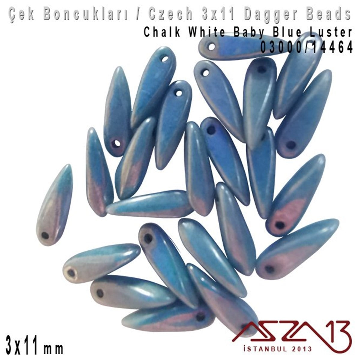 Dagger BoncukÇek BoncuklarıMarkasızDagger Boncuk - 3x11 mm - 03000*14464 / 24 Adet