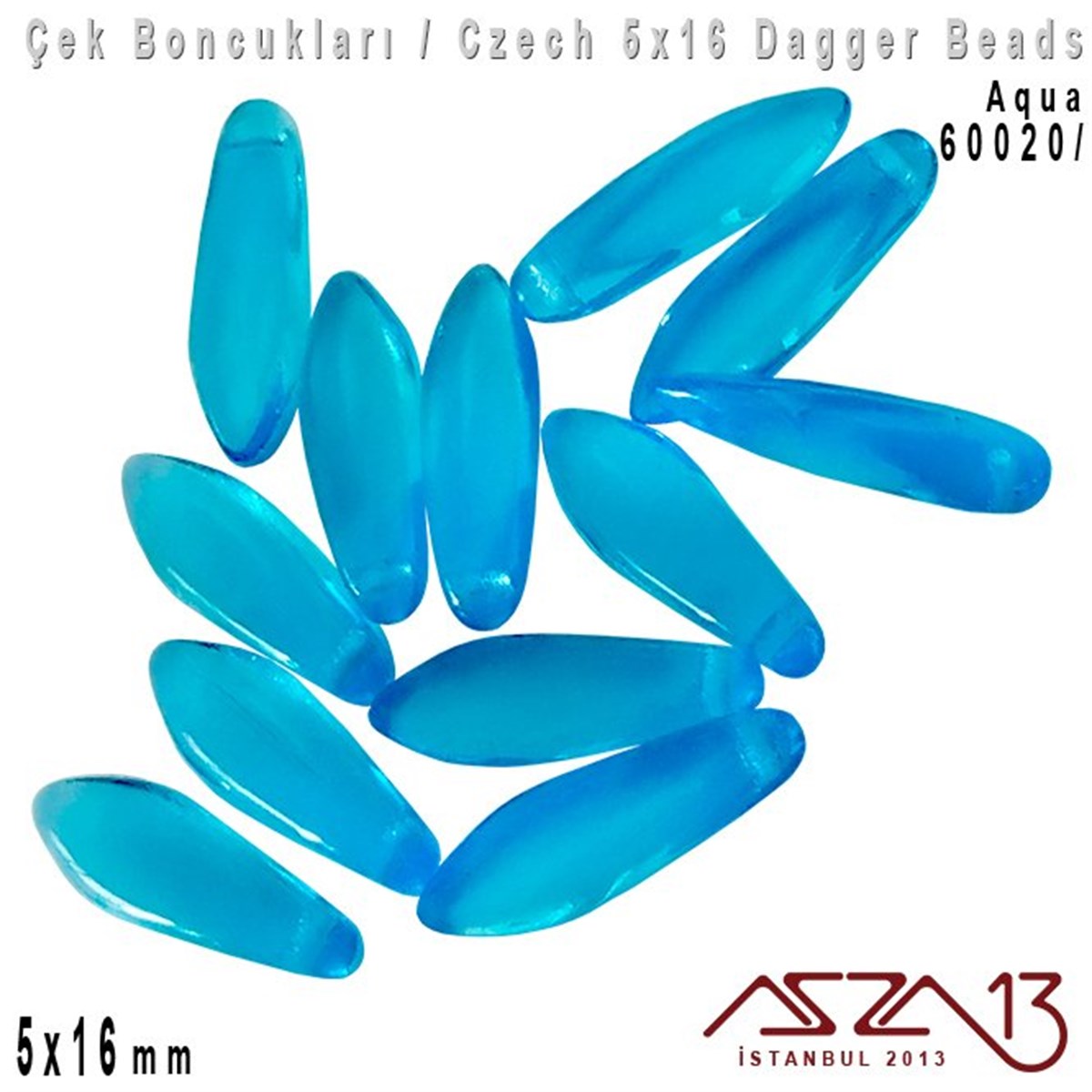 Dagger BoncukÇek BoncuklarıMarkasızDagger Boncuk - 5x16 mm - 60020* / 12 Adet