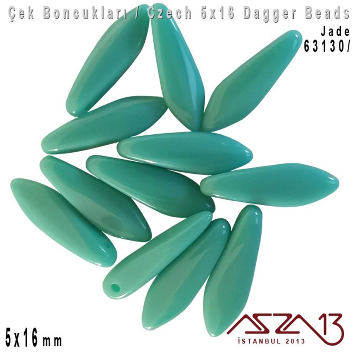 Dagger BoncukÇek BoncuklarıMarkasızDagger Boncuk - 5x16 mm - 63130* / 12 Adet