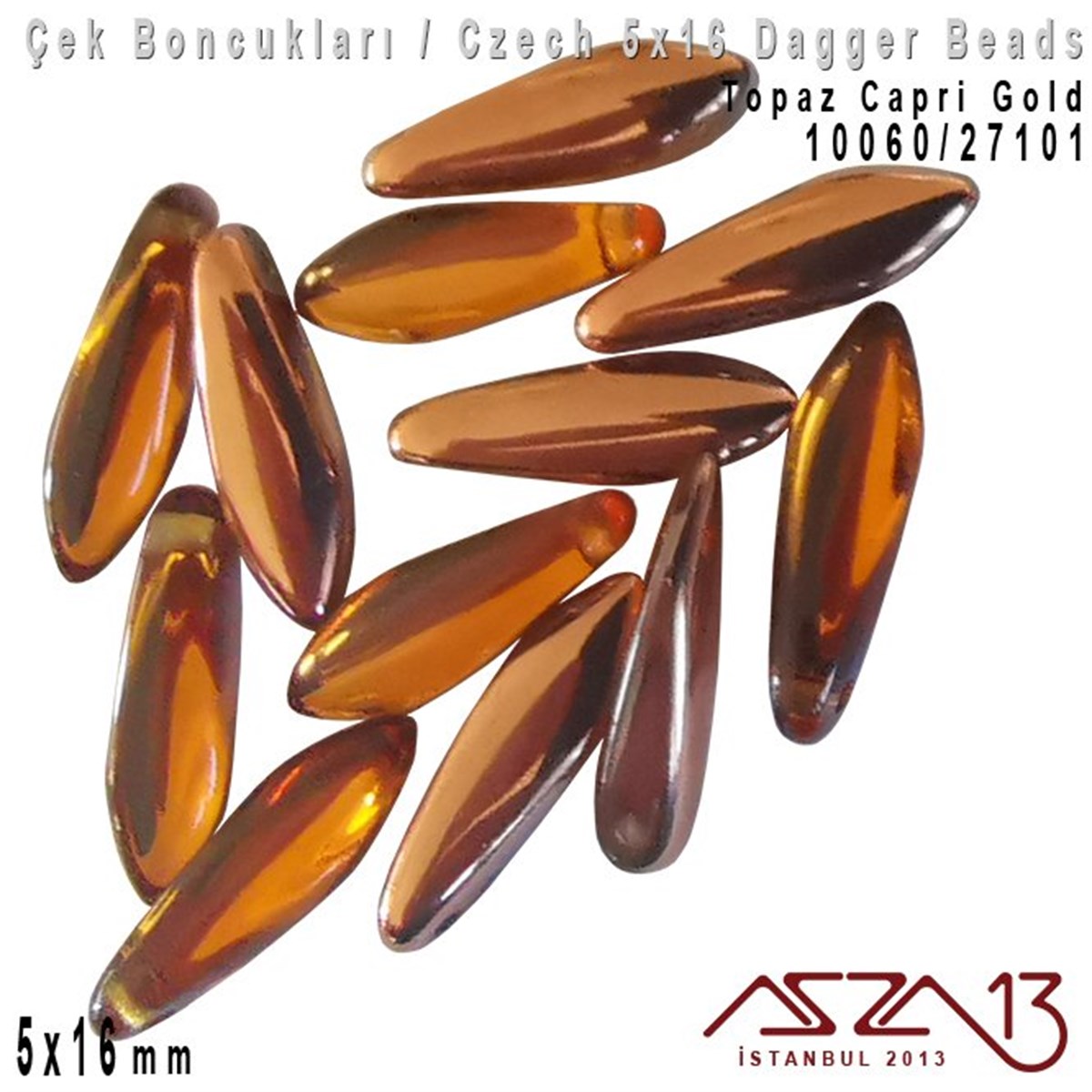 Dagger BoncukÇek BoncuklarıMarkasızDagger Boncuk - 5x16 mm - 10060*27101 / 12 Adet