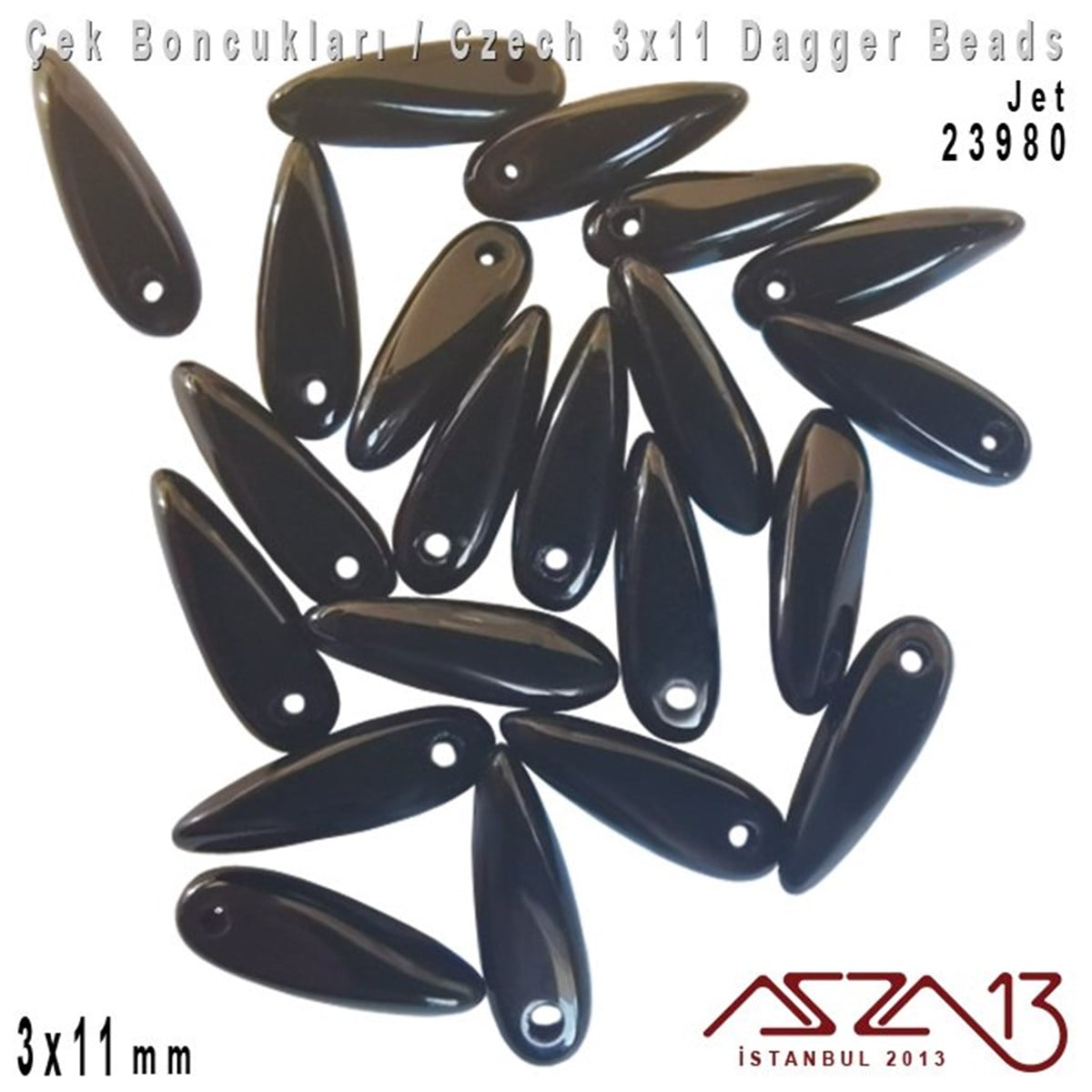 Dagger BoncukÇek BoncuklarıMarkasızDagger Boncuk - 3x11 mm - 23980* / 24 Adet