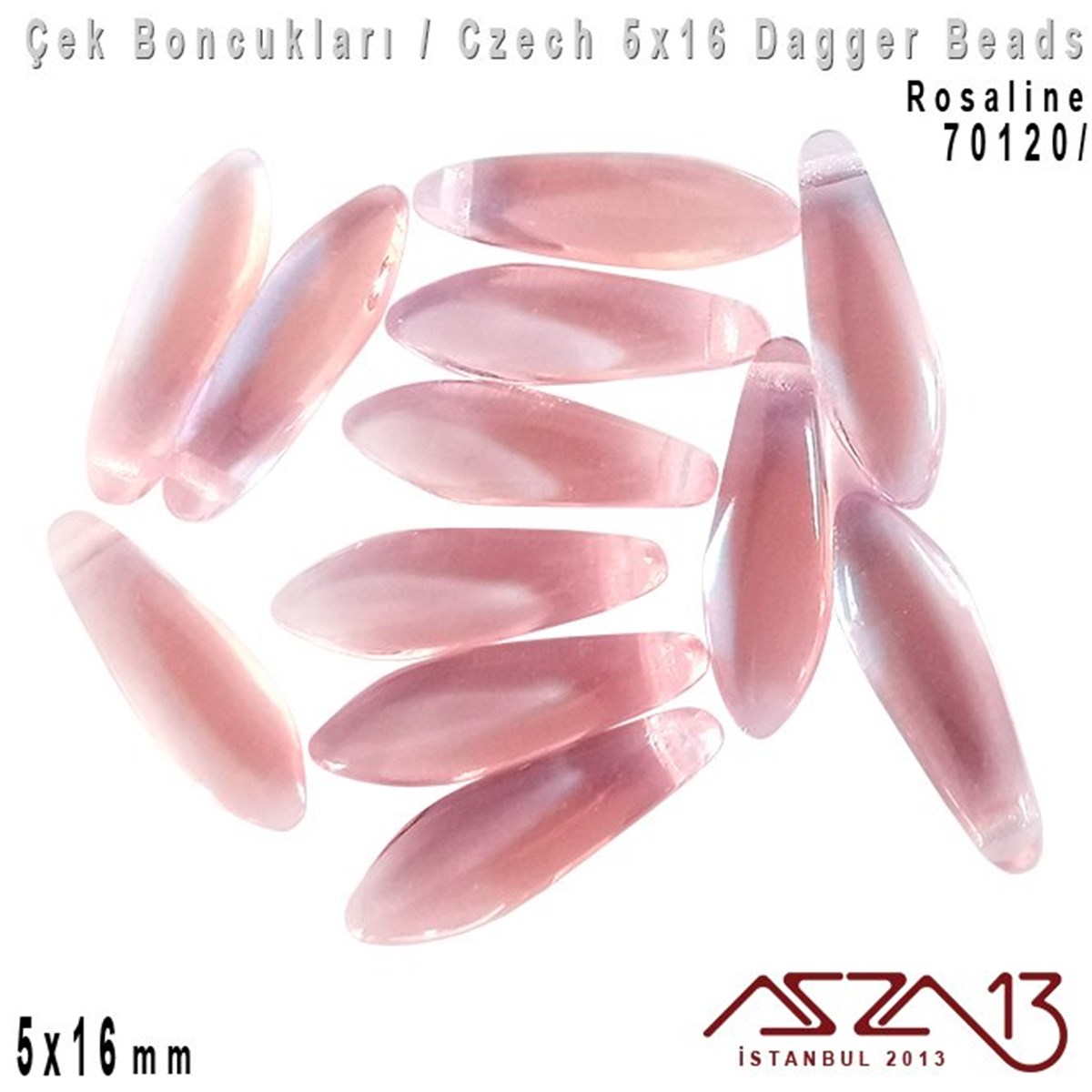 Dagger BoncukÇek BoncuklarıMarkasızDagger Boncuk - 5x16 mm - 70120* / 12 Adet