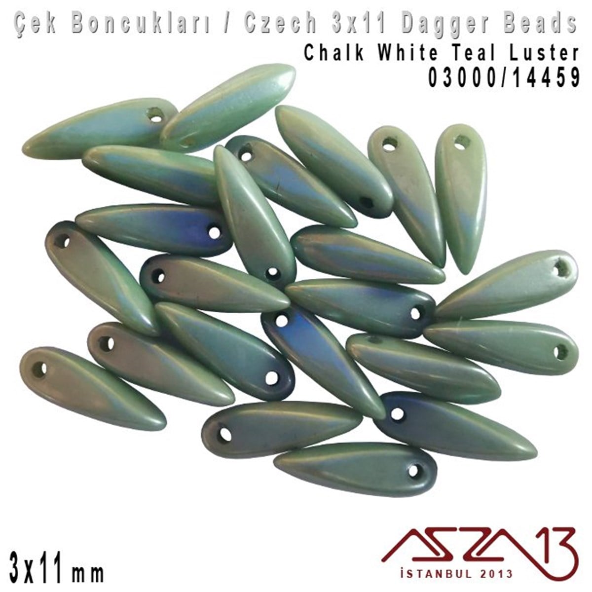 Dagger BoncukÇek BoncuklarıMarkasızDagger Boncuk - 3x11 mm - 03000*14459 / 24 Adet