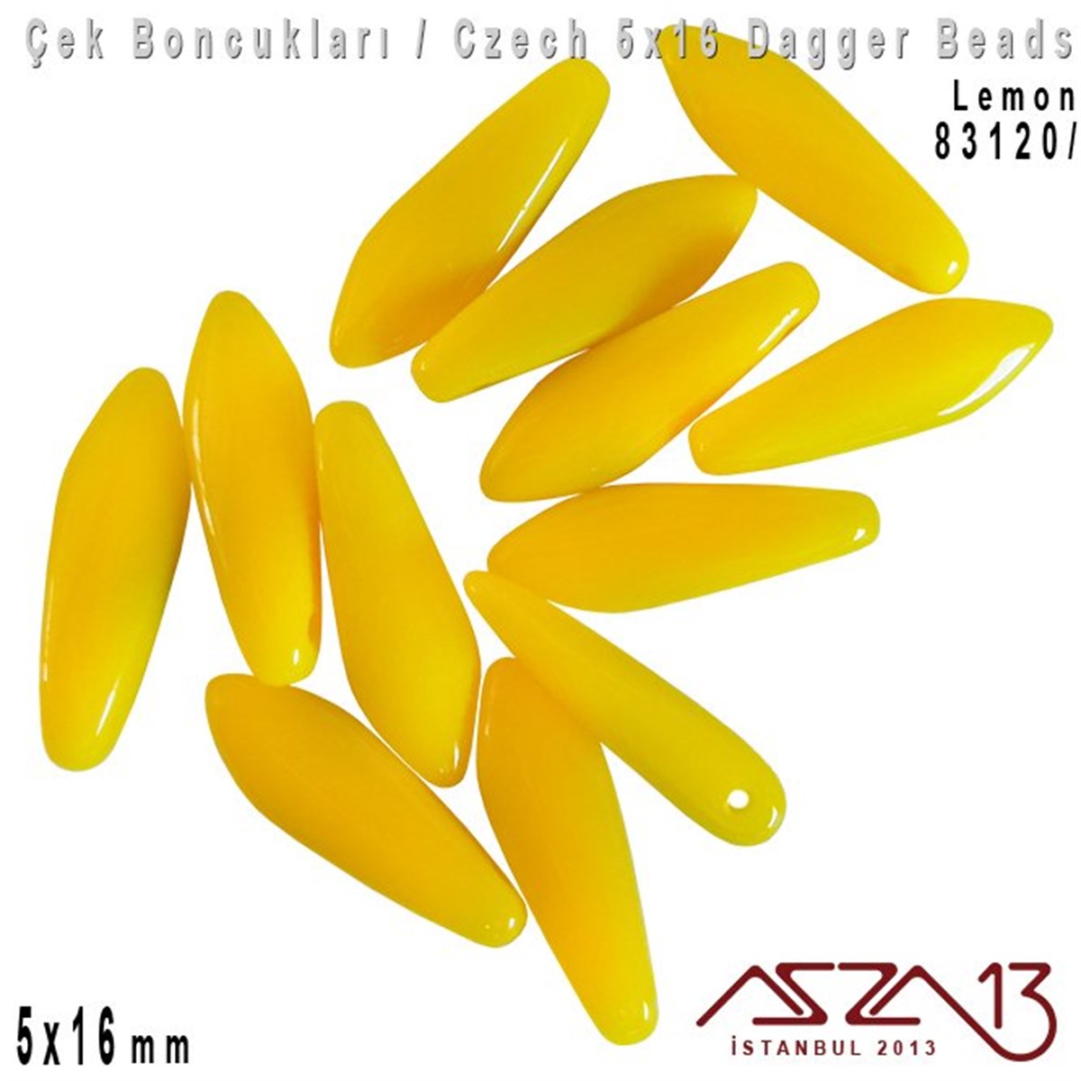 Dagger BoncukÇek BoncuklarıMarkasızDagger Boncuk - 5x16 mm - 83120* / 12 Adet