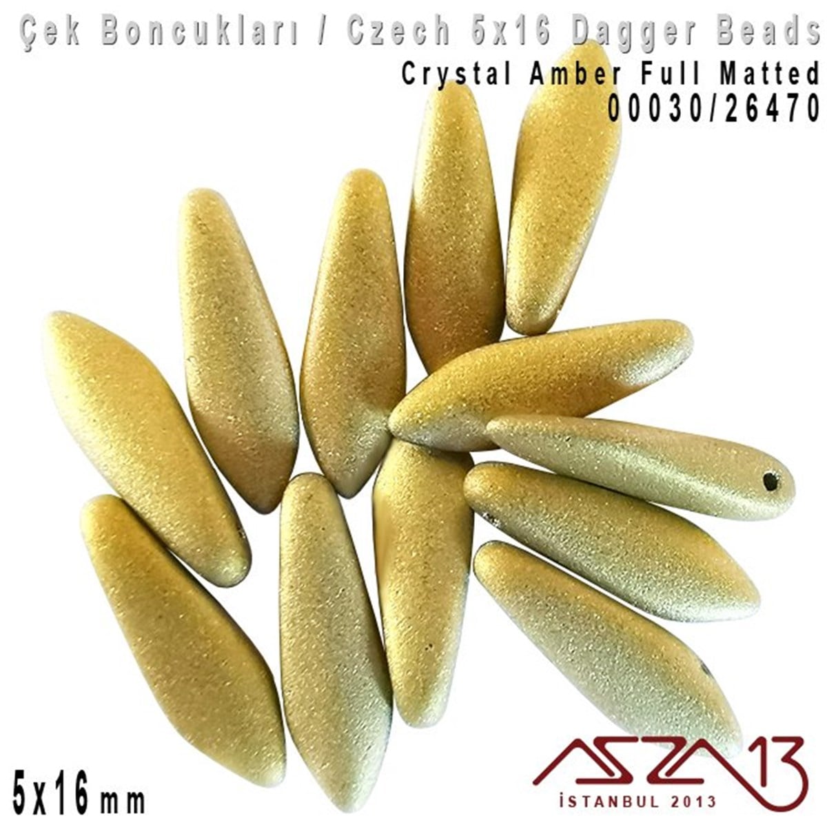 Dagger BoncukÇek BoncuklarıMarkasızDagger Boncuk - 5x16 mm - 00030*26470 / 12 Adet