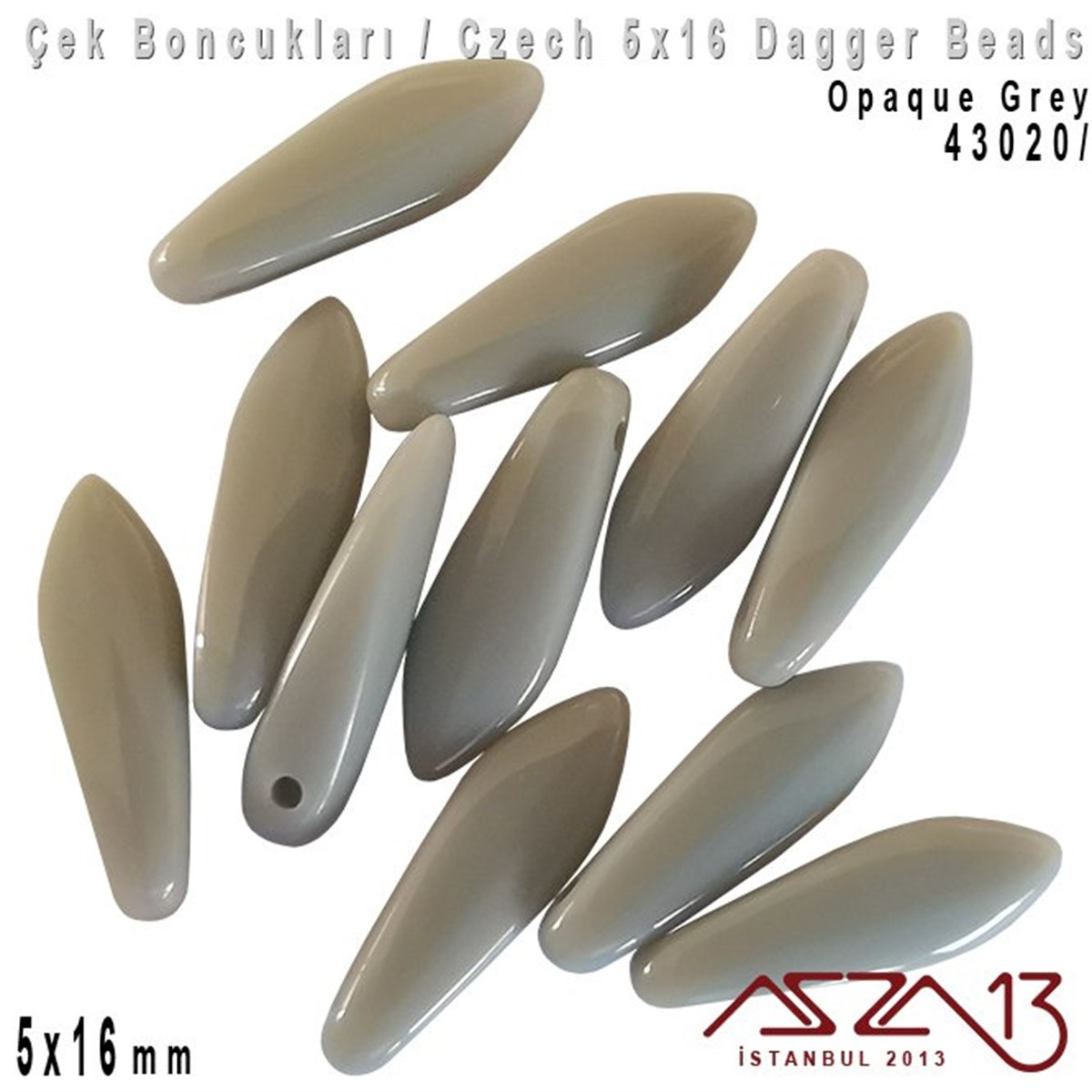 Dagger BoncukÇek BoncuklarıMarkasızDagger Boncuk - 5x16 mm - 43020* / 12 Adet