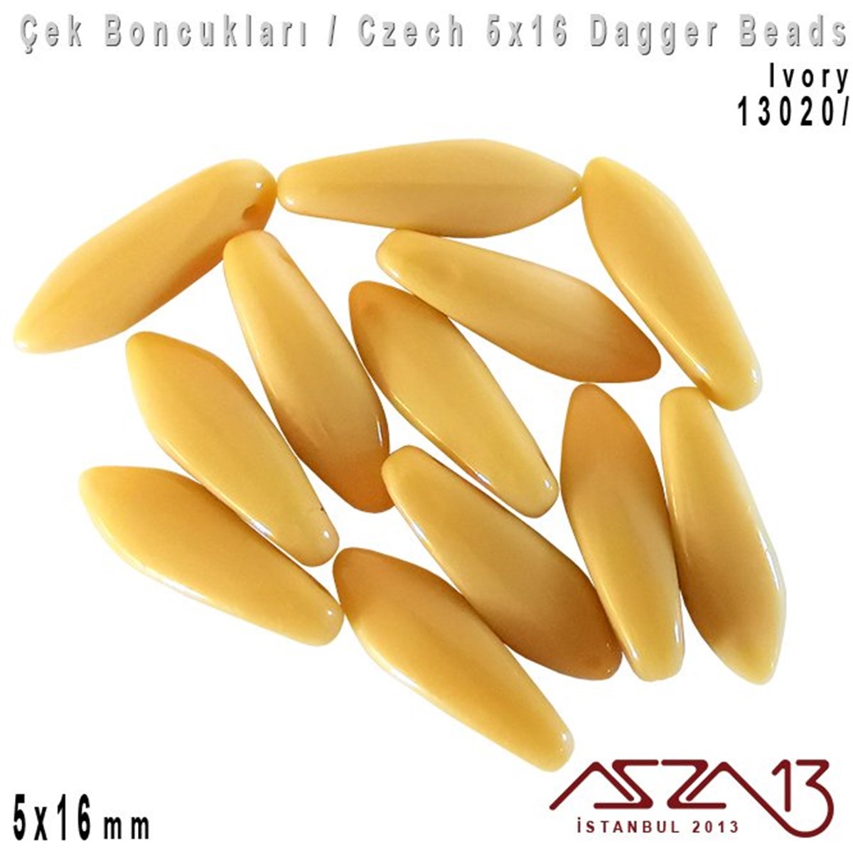 Dagger BoncukÇek BoncuklarıMarkasızDagger Boncuk - 5x16 mm - 13020* / 12 Adet