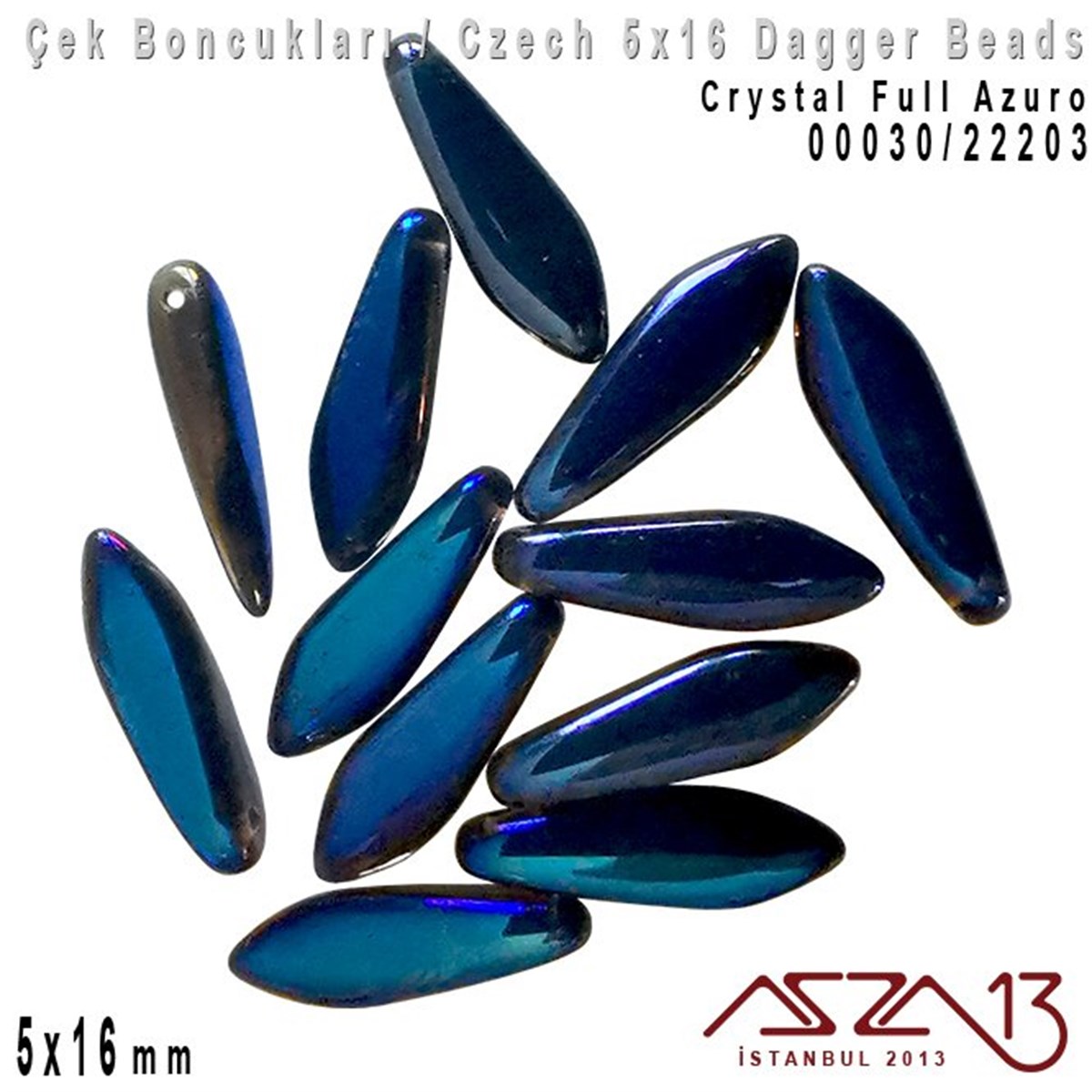 Dagger BoncukÇek BoncuklarıMarkasızDagger Boncuk - 5x16 mm - 00030*22203 / 12 Adet
