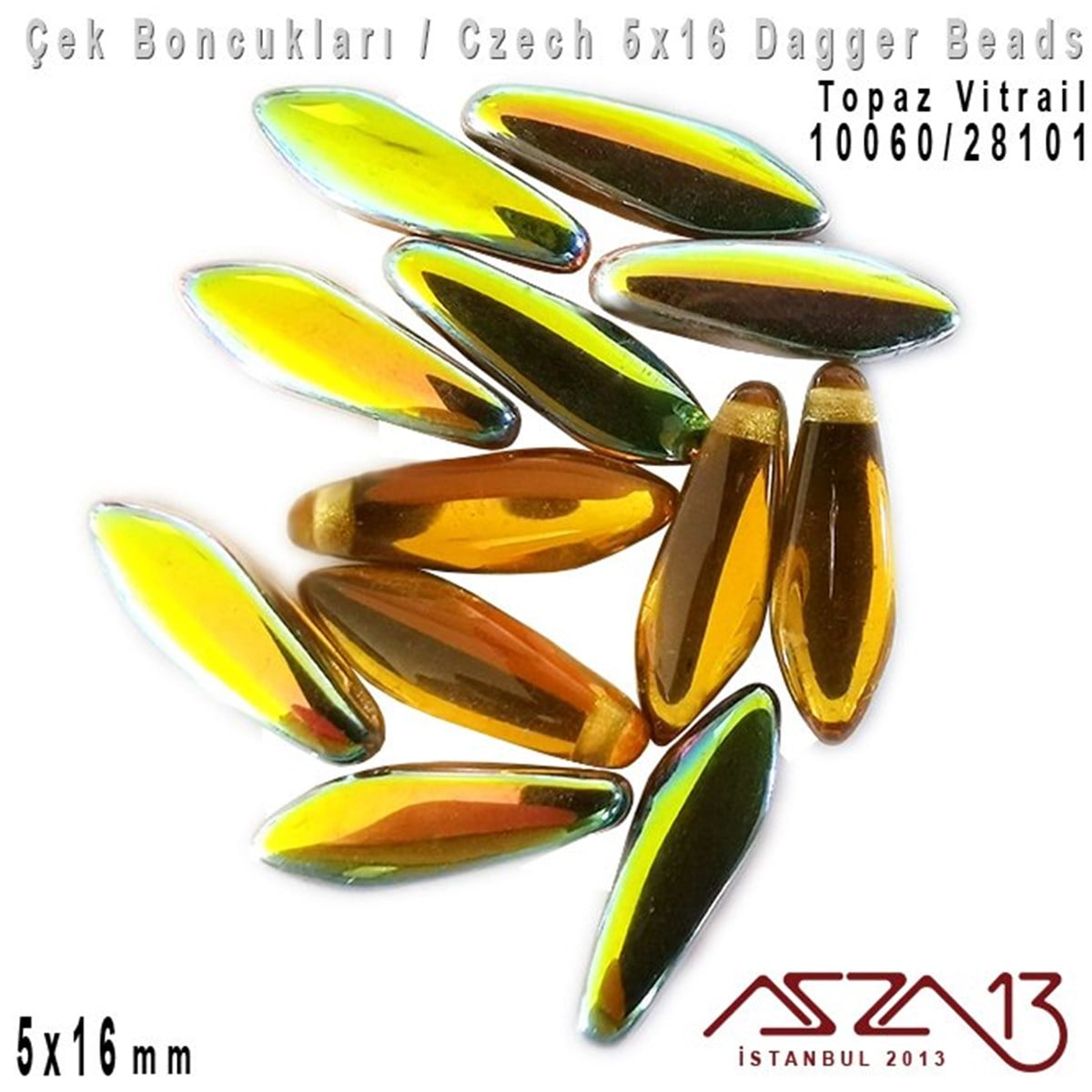 Dagger BoncukÇek BoncuklarıMarkasızDagger Boncuk - 5x16 mm - 10060*28101 / 12 Adet