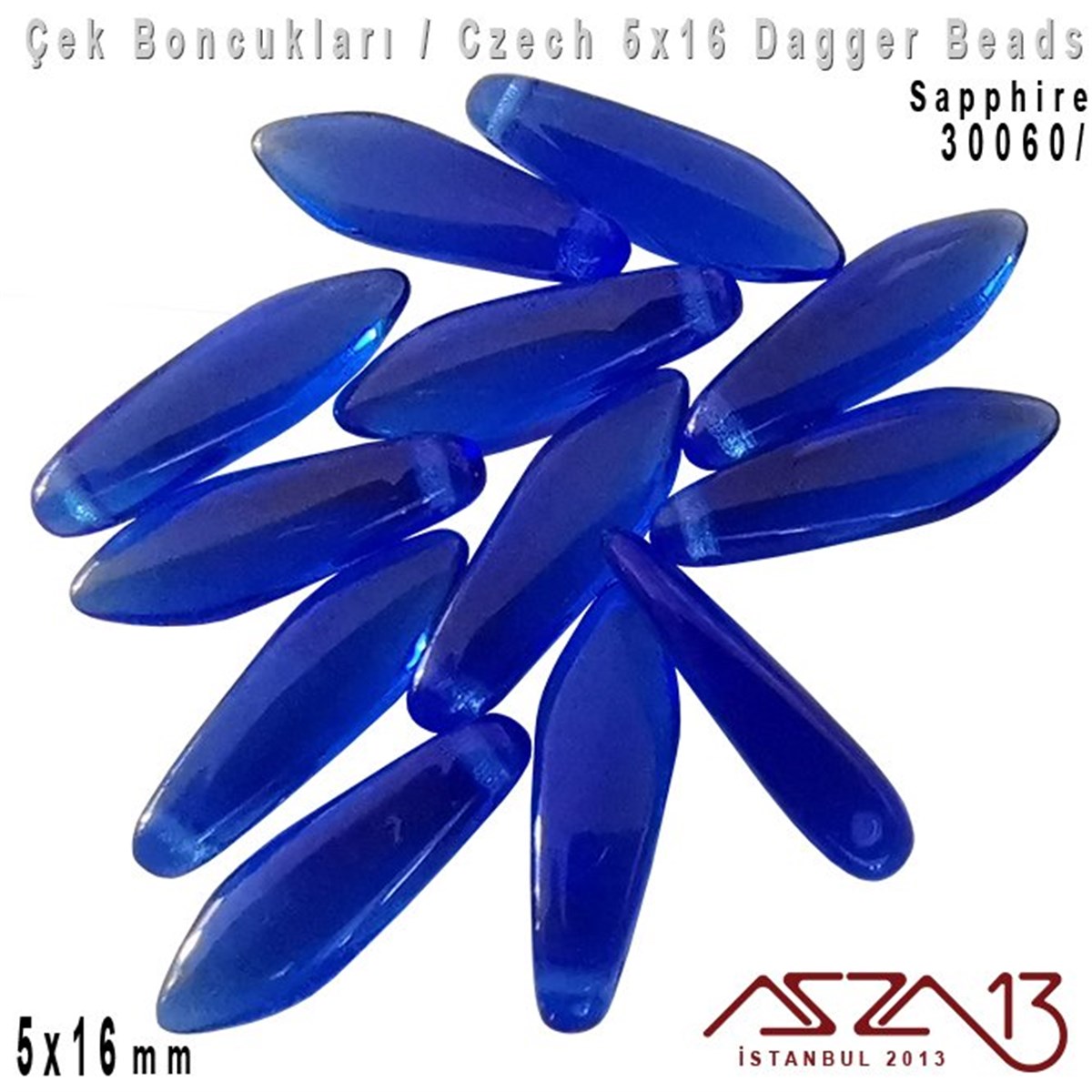 Dagger BoncukÇek BoncuklarıMarkasızDagger Boncuk - 5x16 mm - 30060* / 12 Adet