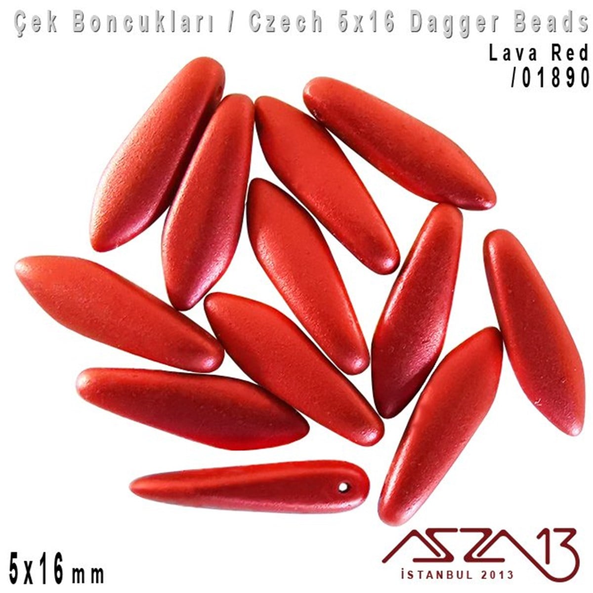 Dagger BoncukÇek BoncuklarıMarkasızDagger Boncuk - 5x16 mm - *01890 / 12 Adet